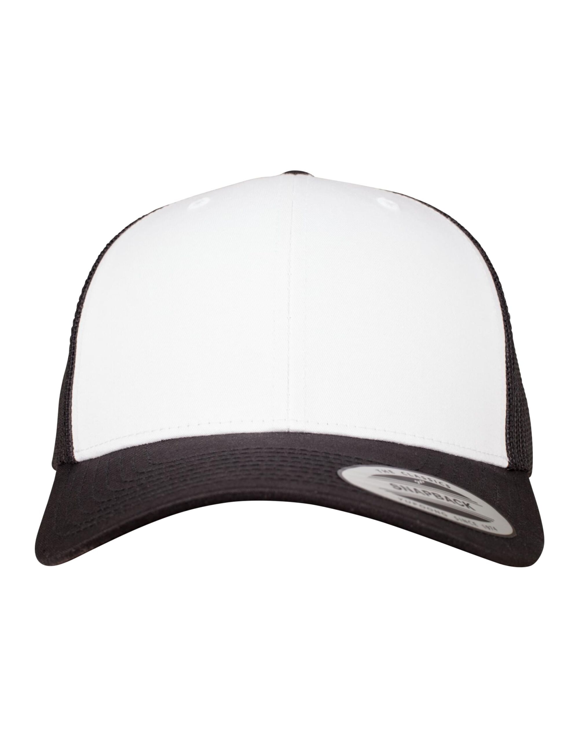 6606CF Retro Trucker Colored Front Black/White/Black