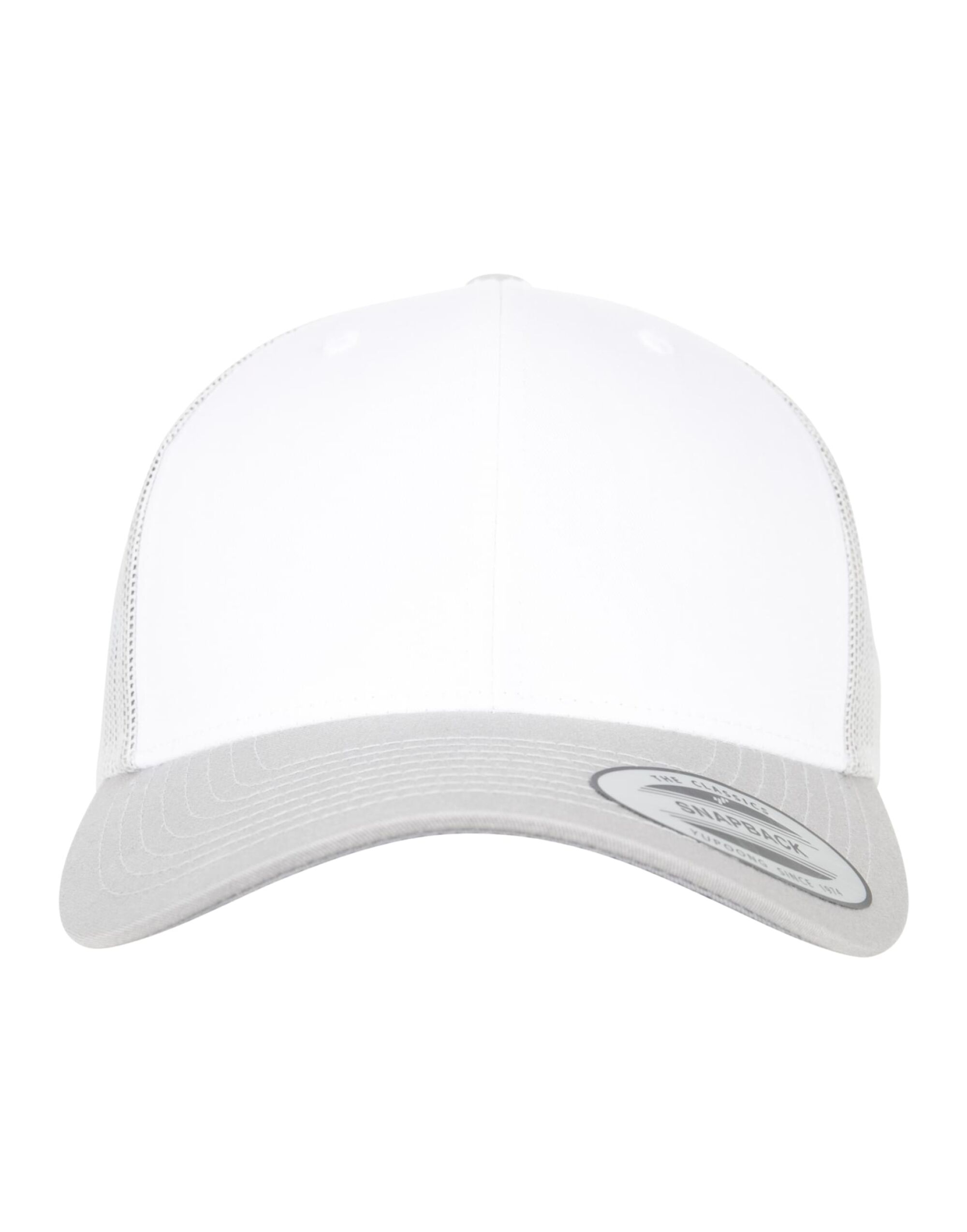 6606CF Retro Trucker Colored Front Silver/White/Silver