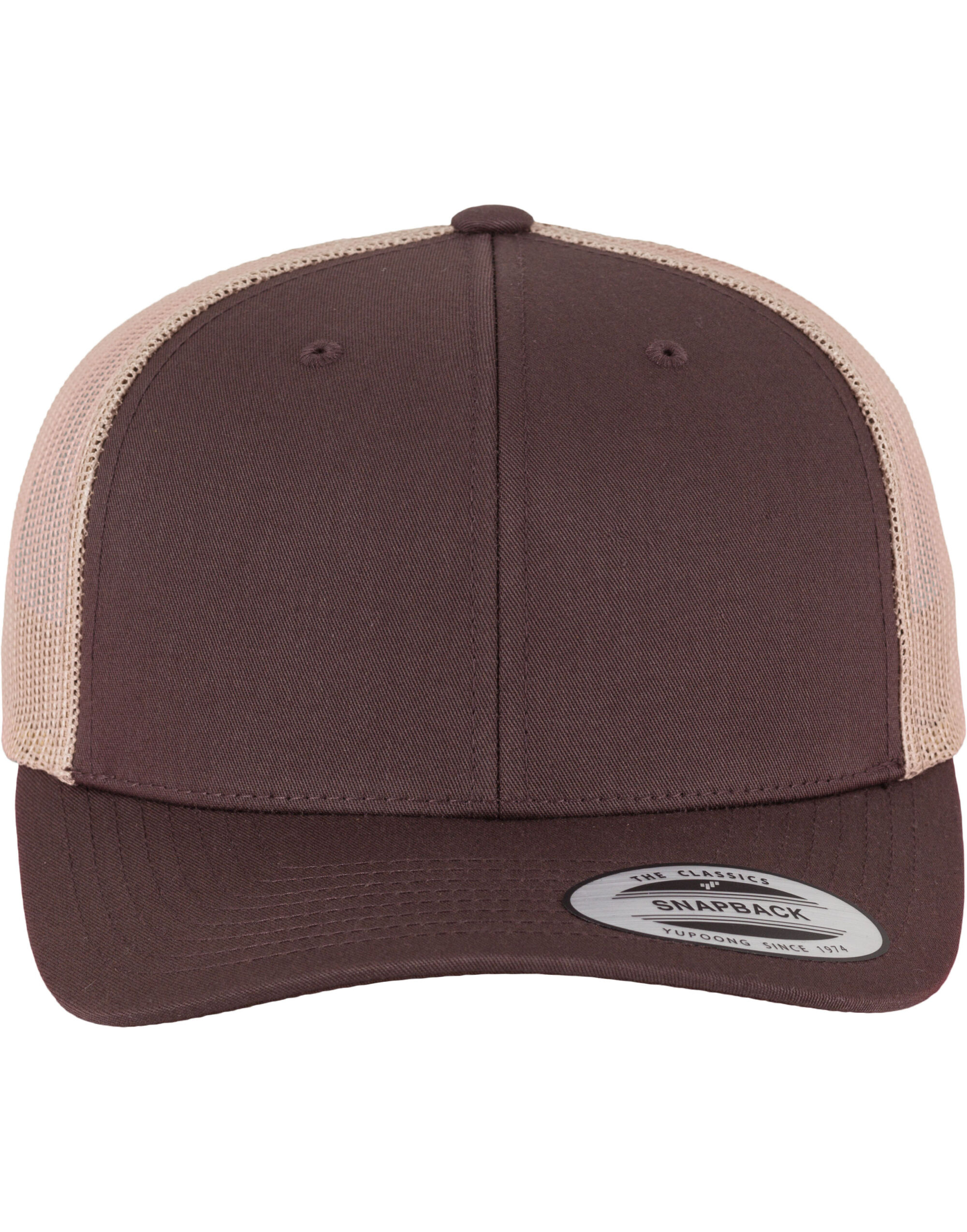 6606T Retro Trucker Two Tone Cap Brown/Khaki