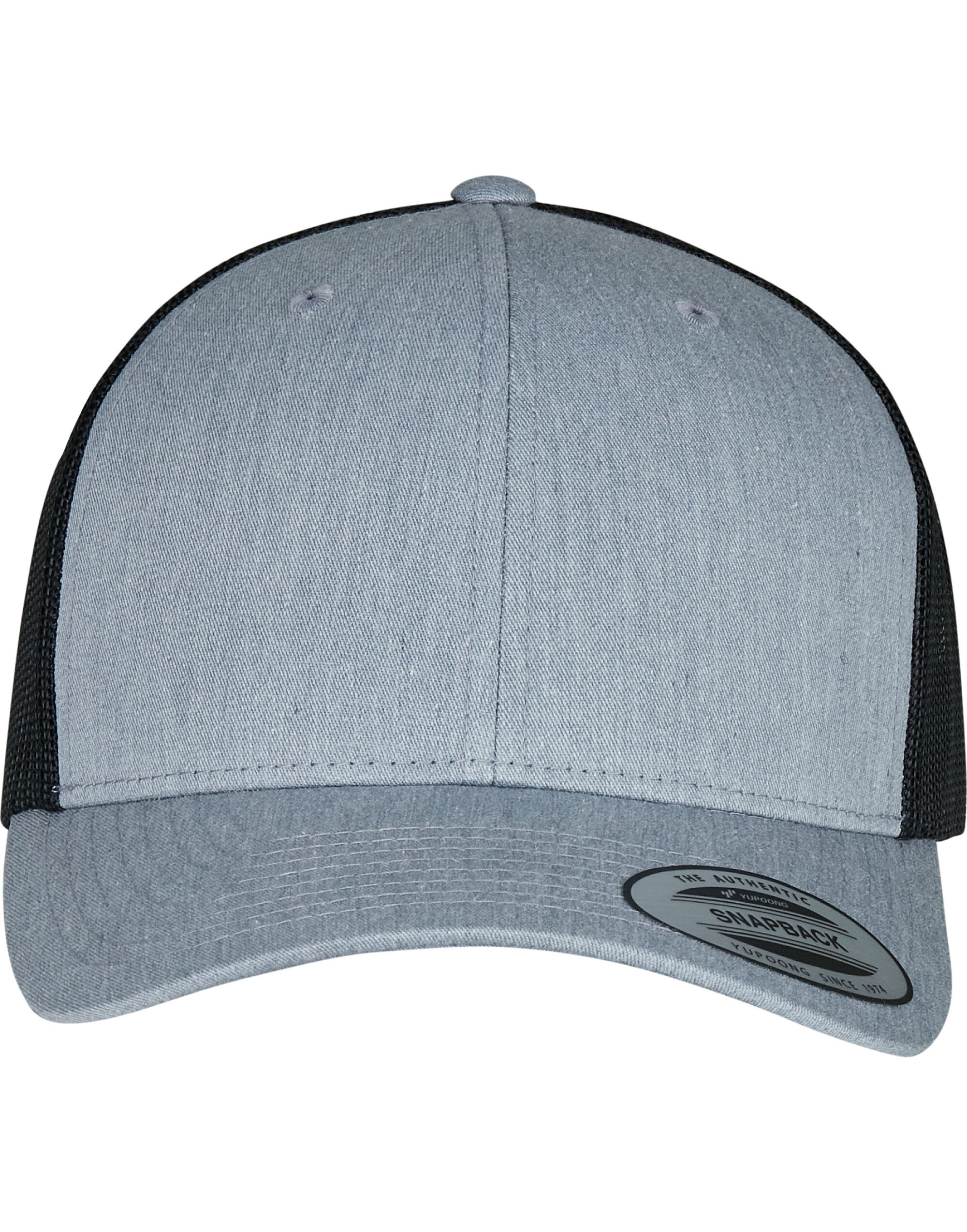 6606T Retro Trucker Two Tone Cap Heather/Black