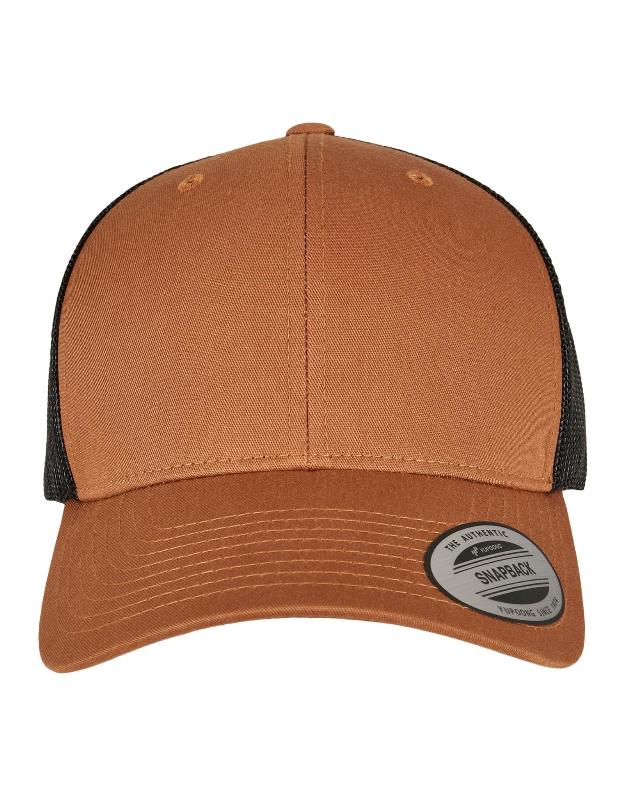 6606T Retro Trucker Two Tone Cap Caramel/Black