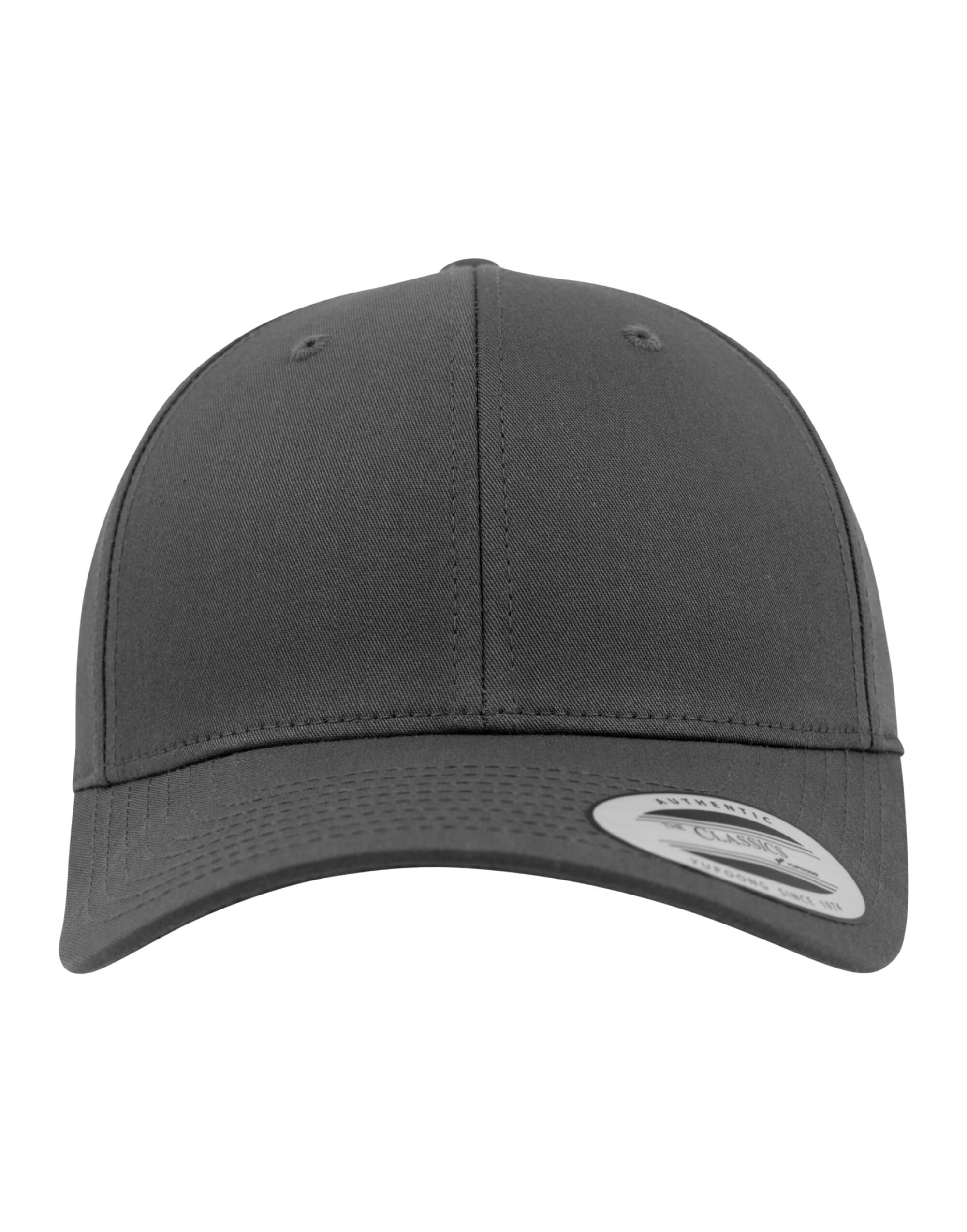 7706 Curved Classic Snapback Cap Charcoal