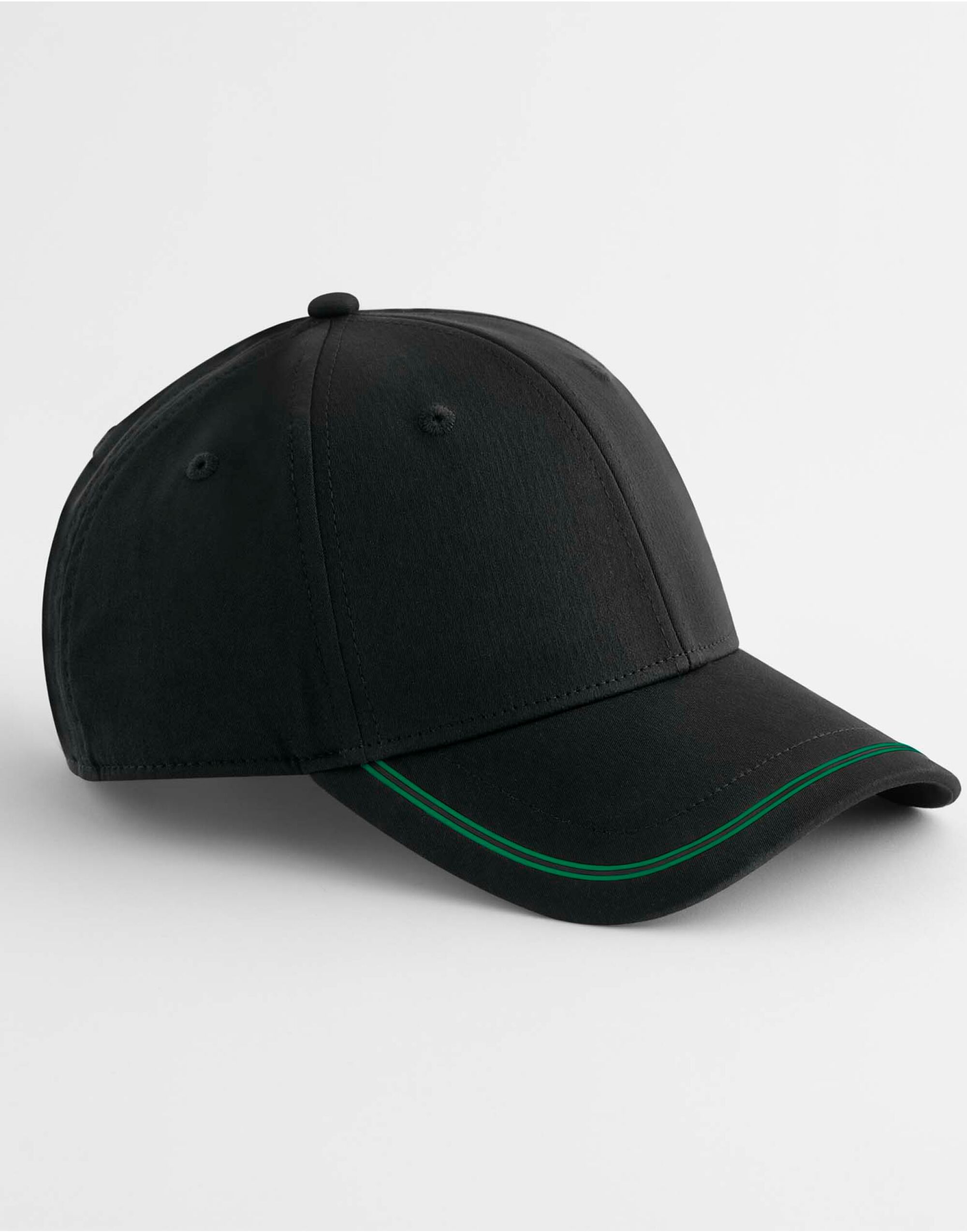 B166R Match Day Cap Black/Kelly Green