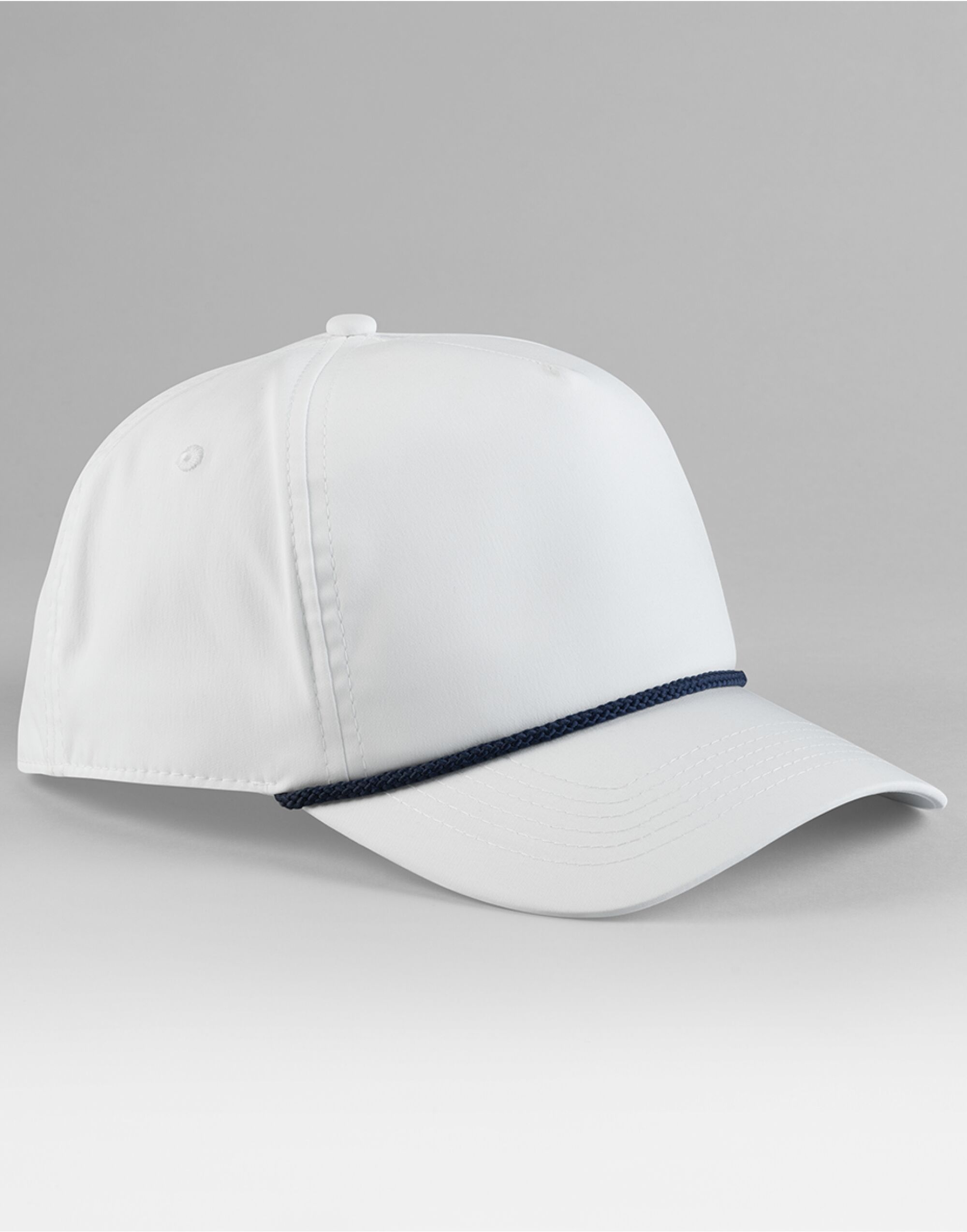 B194R Rope Detail Golf Cap White/Navy