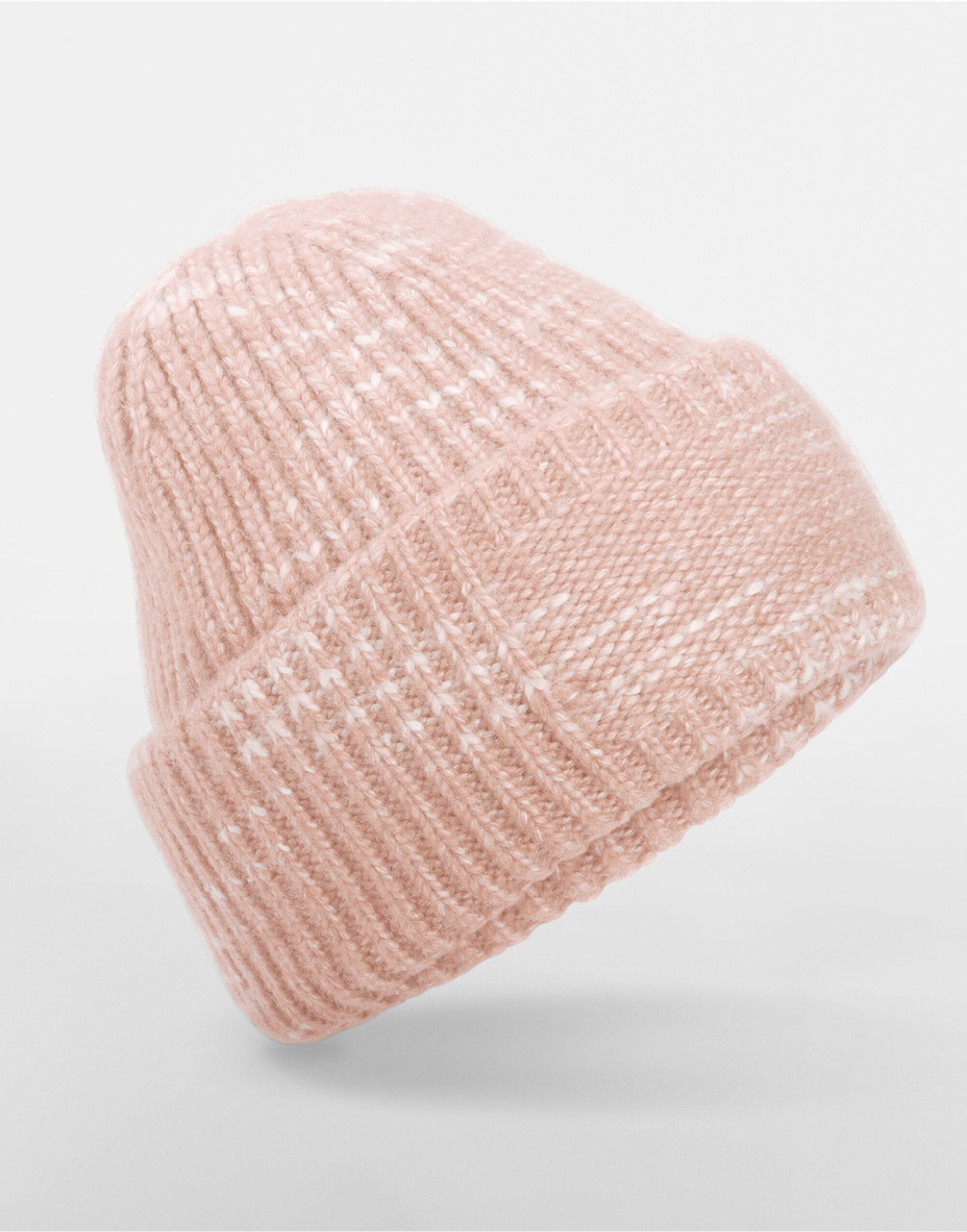 B330R Chunky Knitted Patch Beanie Strawberry Haze