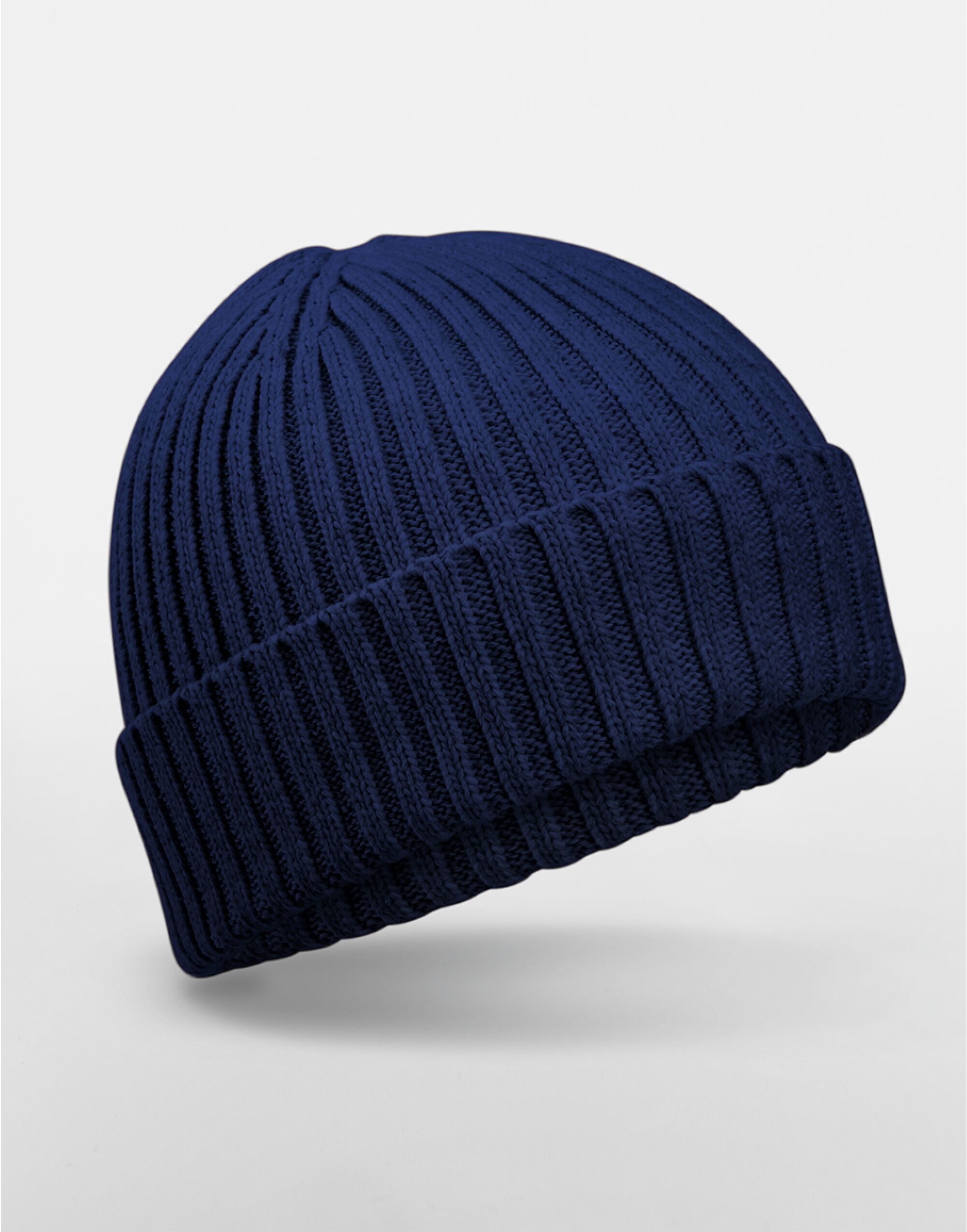 B341B Organic Cotton Kids Beanie Oxford Navy
