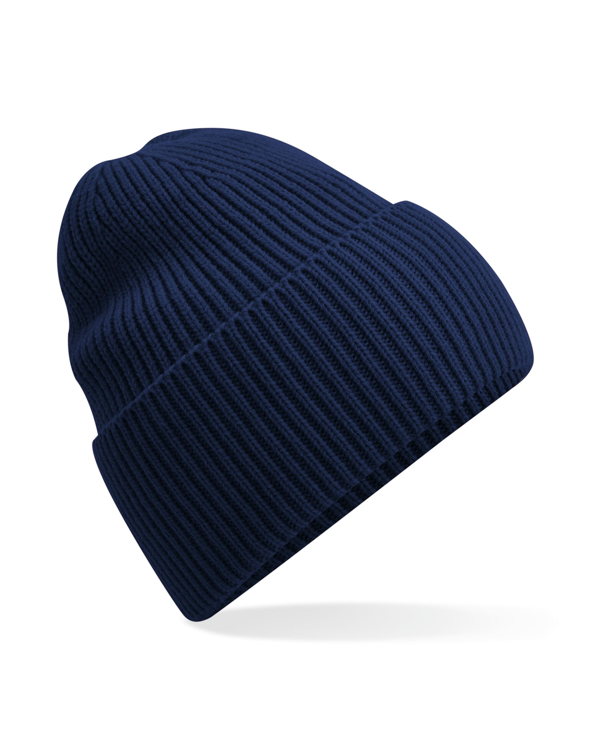 B384R Oversized Cuffed Beanie Oxford Navy