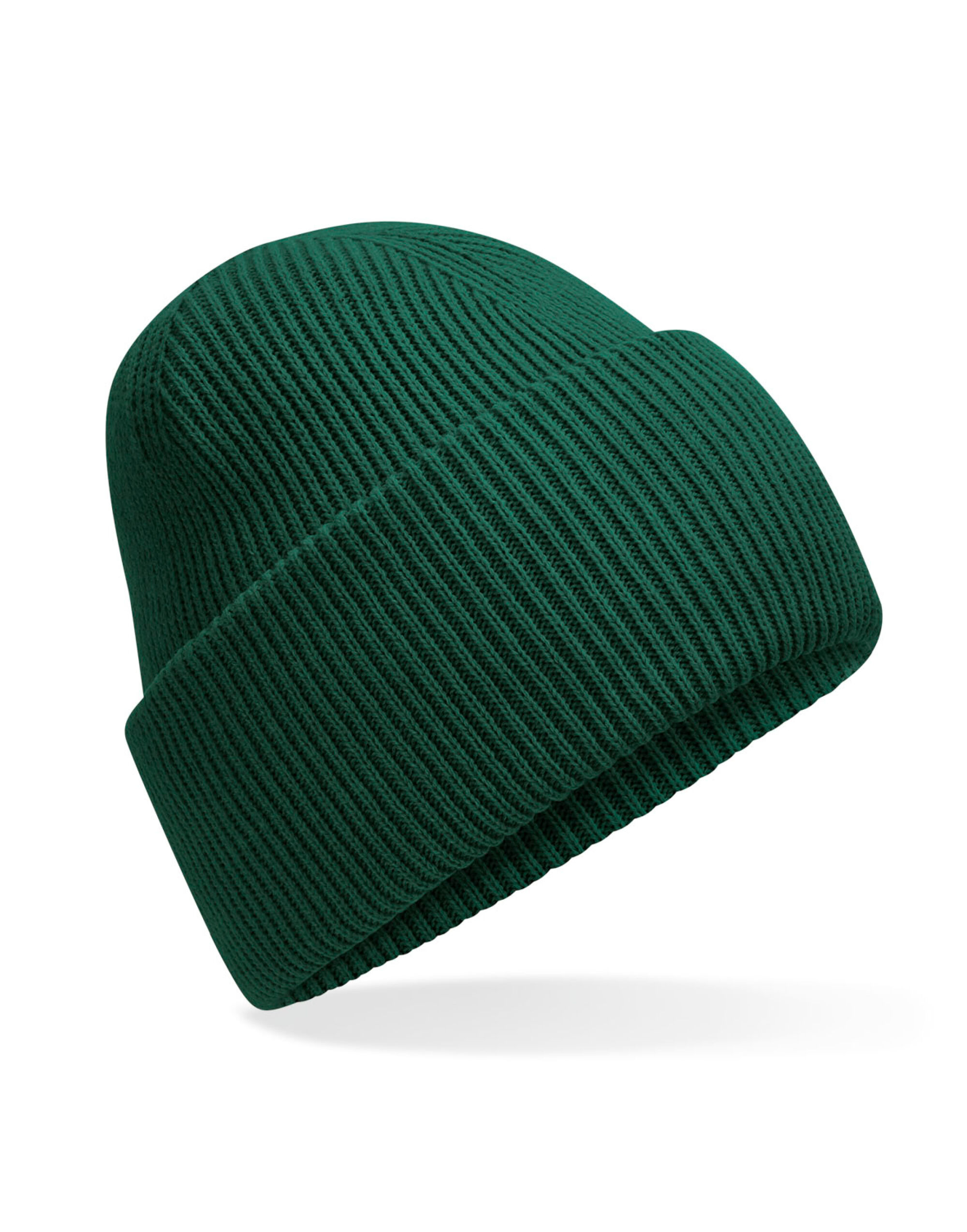 B385R Classic Deep Cuffed Beanie Bottle Green