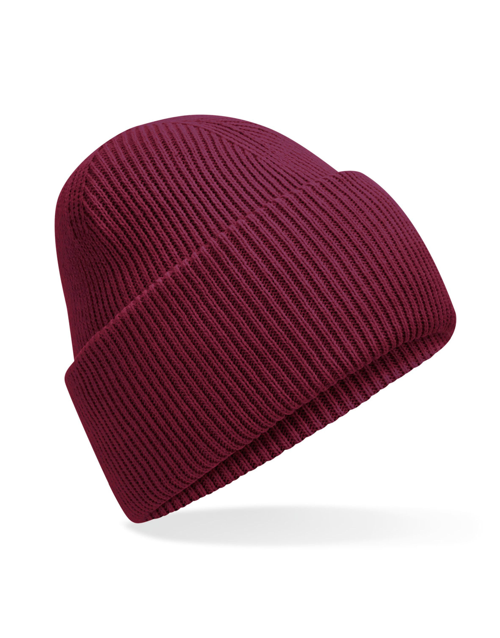 B385R Classic Deep Cuffed Beanie Burgundy