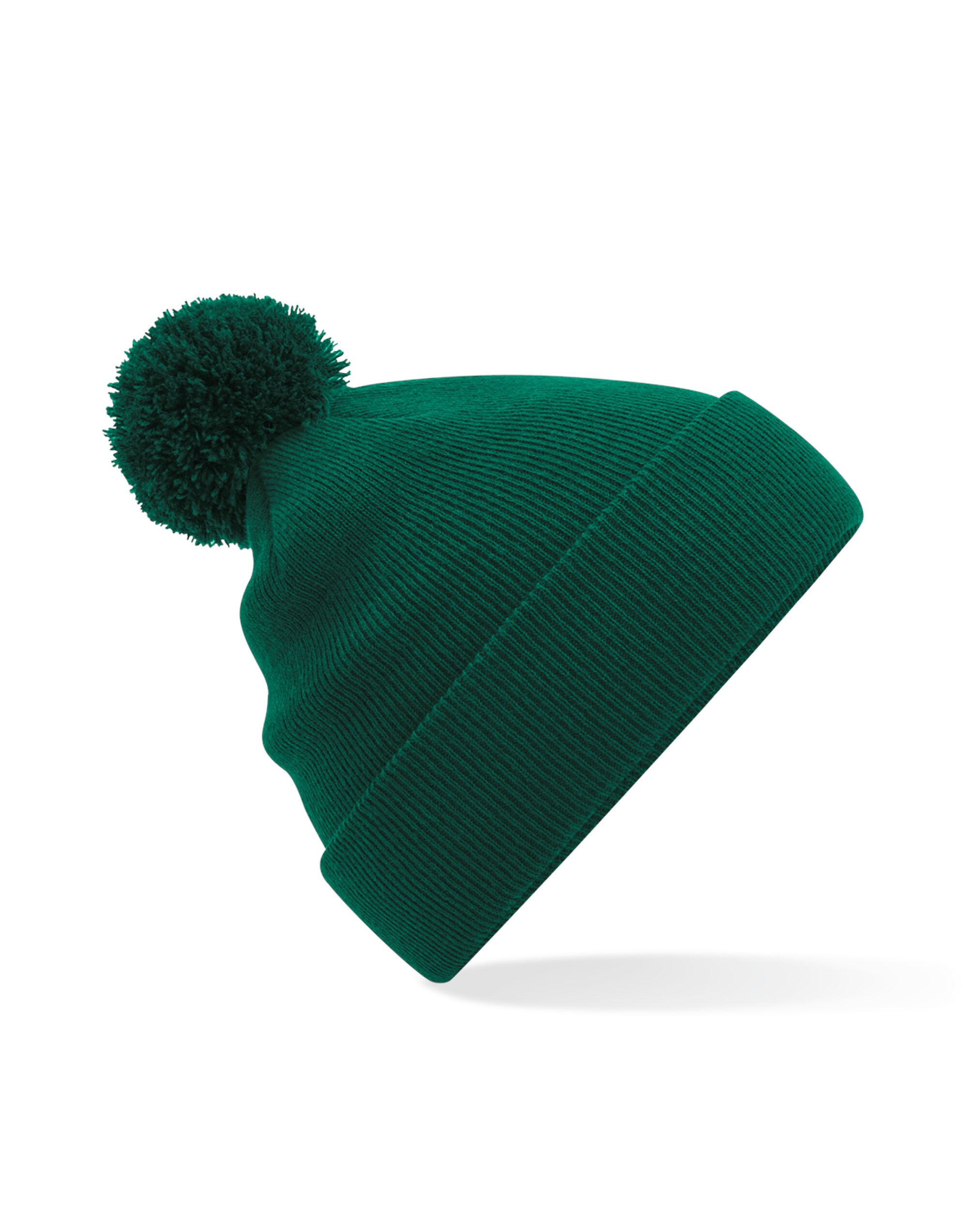 B426B Junior Original Pompom Beanie Bottle Green