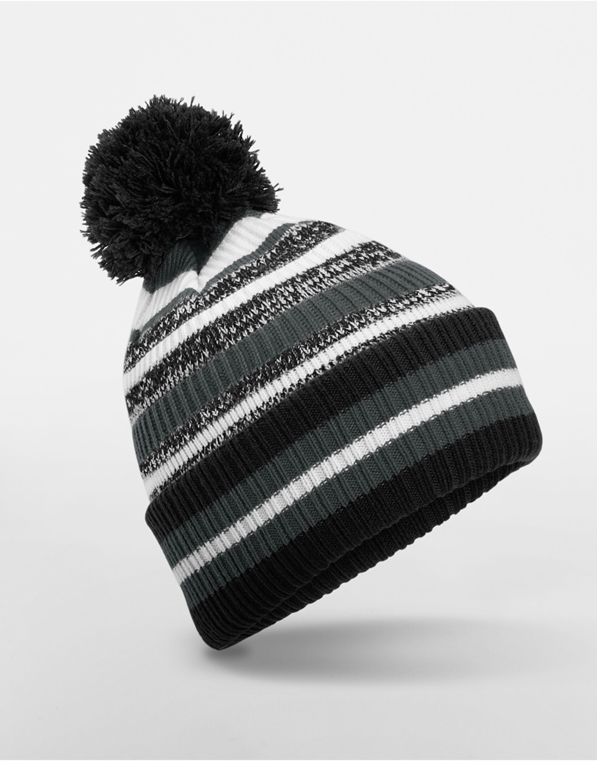 B474R Multi-Sport Fan Beanie Black/Graphite/White