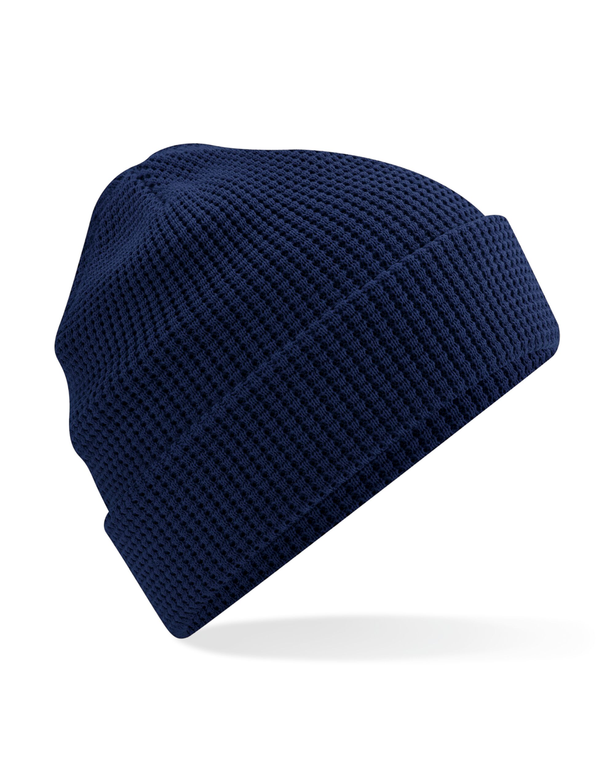 B52N Organic Cotton Waffle Beanie Oxford Navy