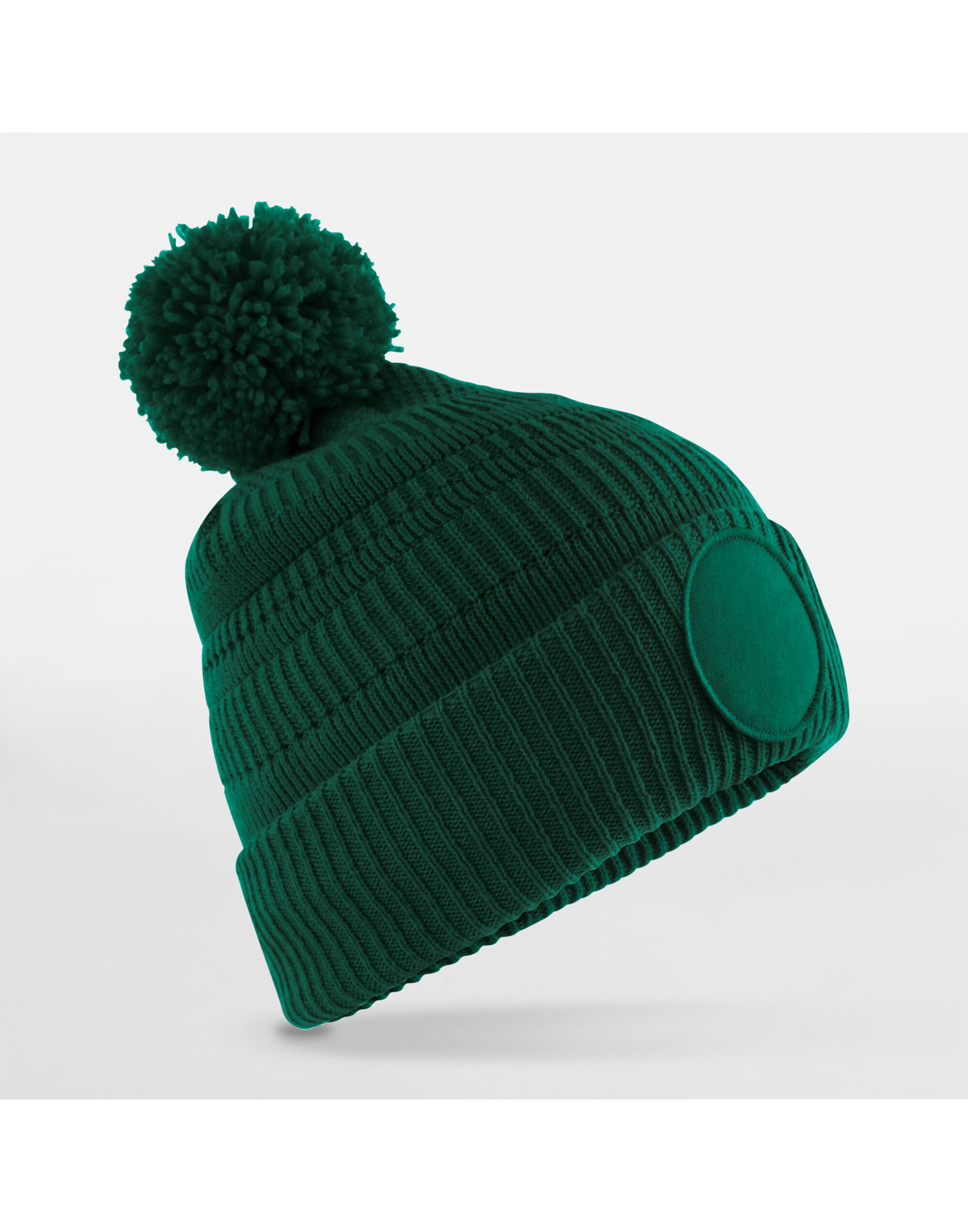 B530R Fan Patch Beanie 		_x000D_ Bottle Green