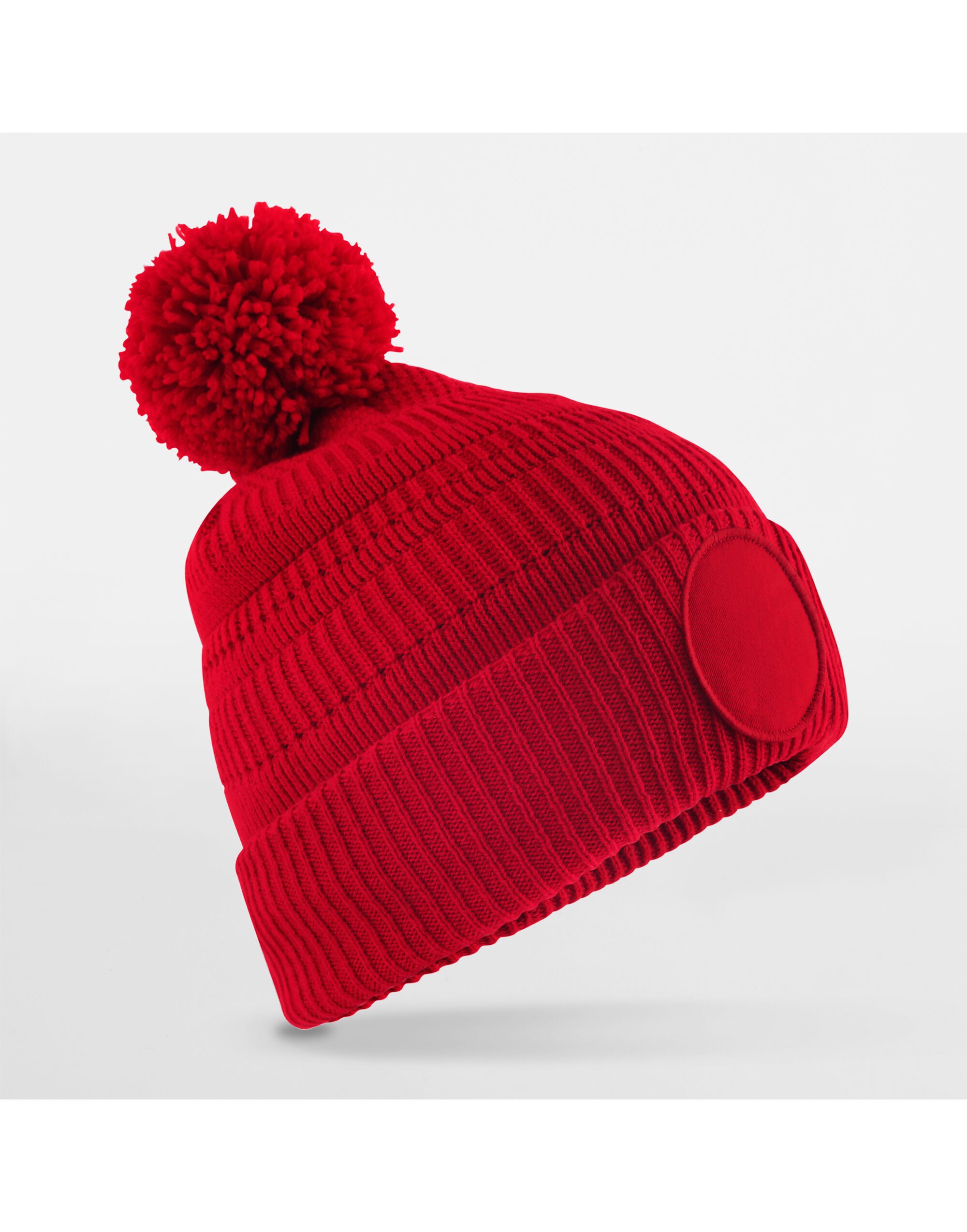 B530R Fan Patch Beanie 		_x000D_ Classic Red