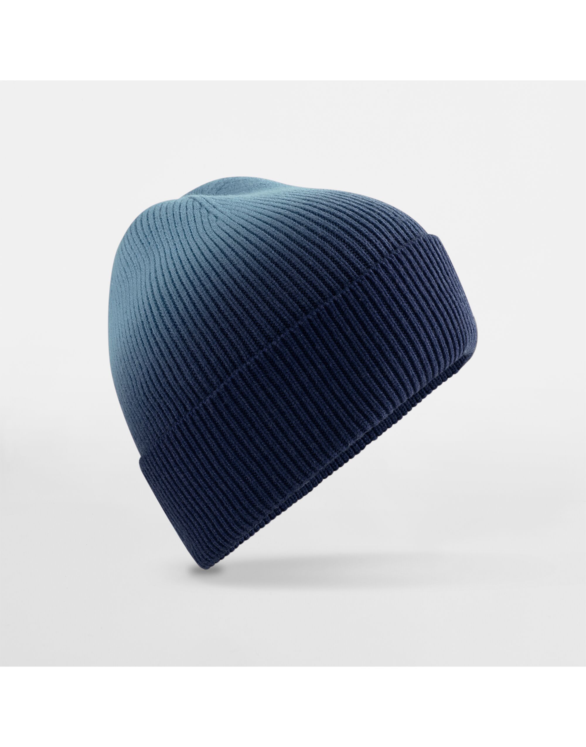 B533 Dip Dye Beanie Navy Dip Dye
