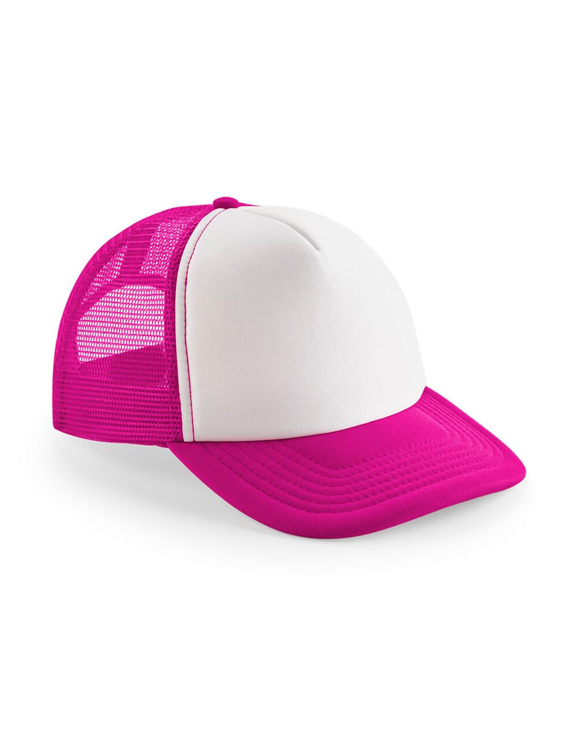 B645B Junior Vintage Snapback Trucker Fuchsia/White
