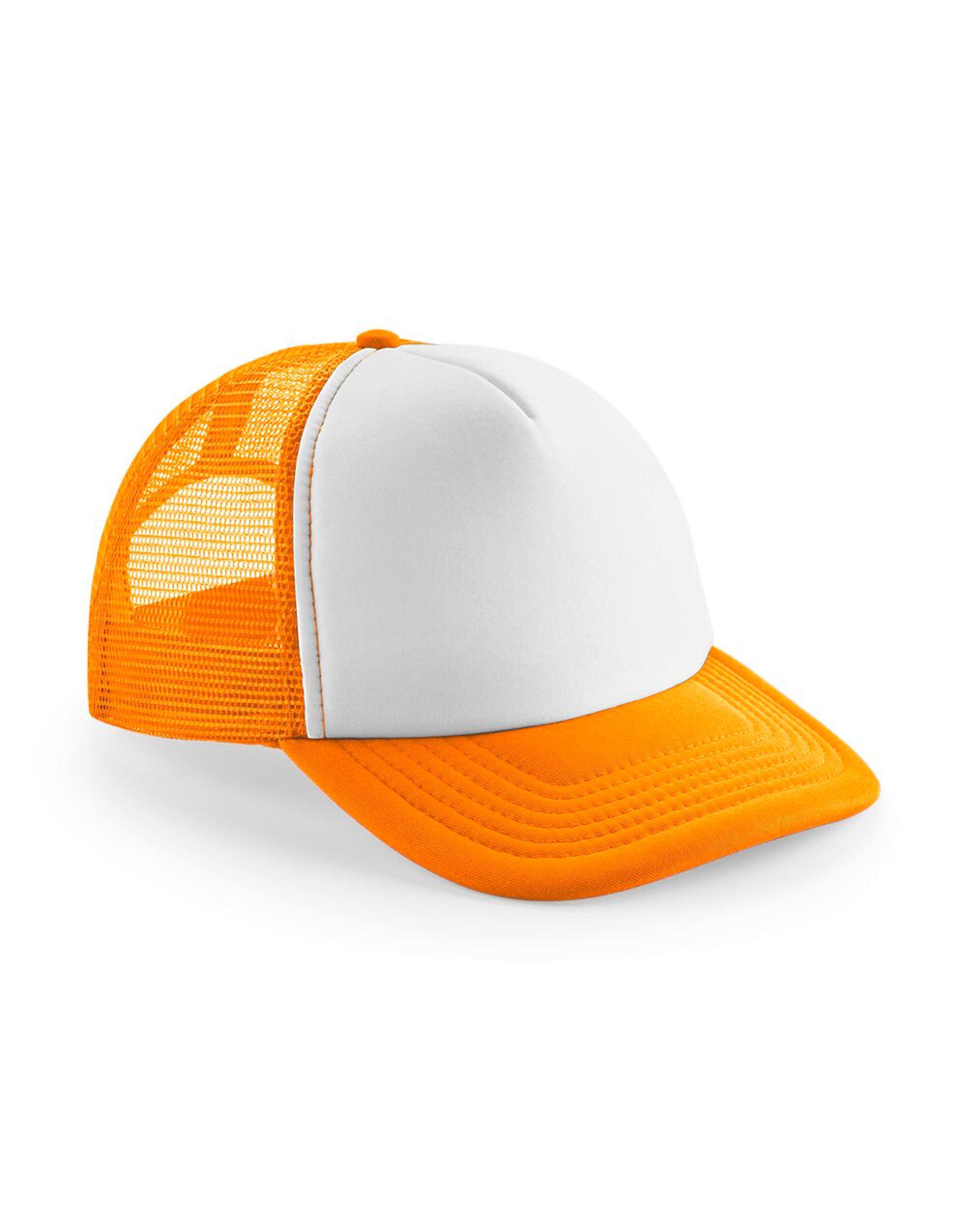 B645B Junior Vintage Snapback Trucker Orange/White