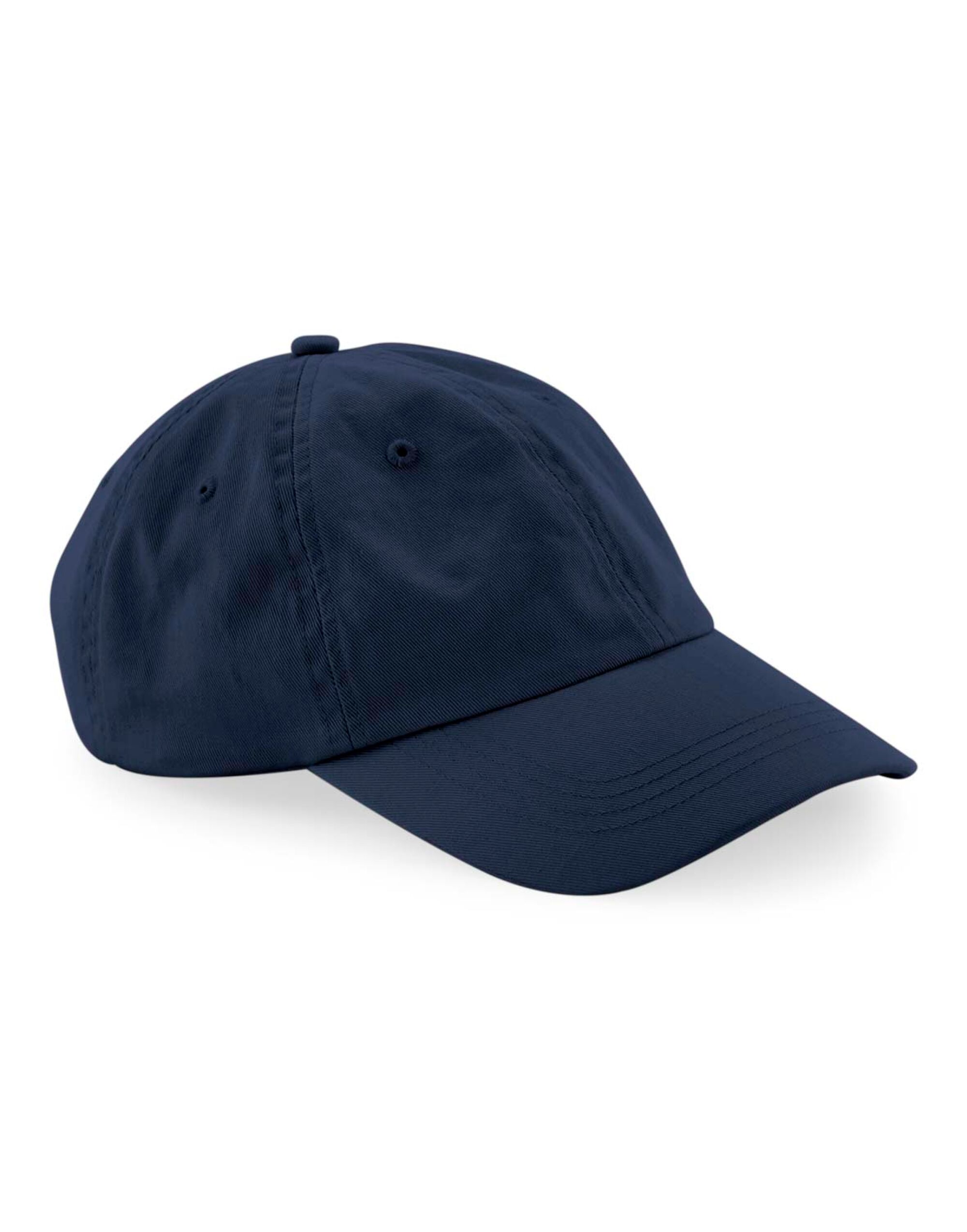 B652N Organic Cotton 6 Panel Dad Cap Navy Blue