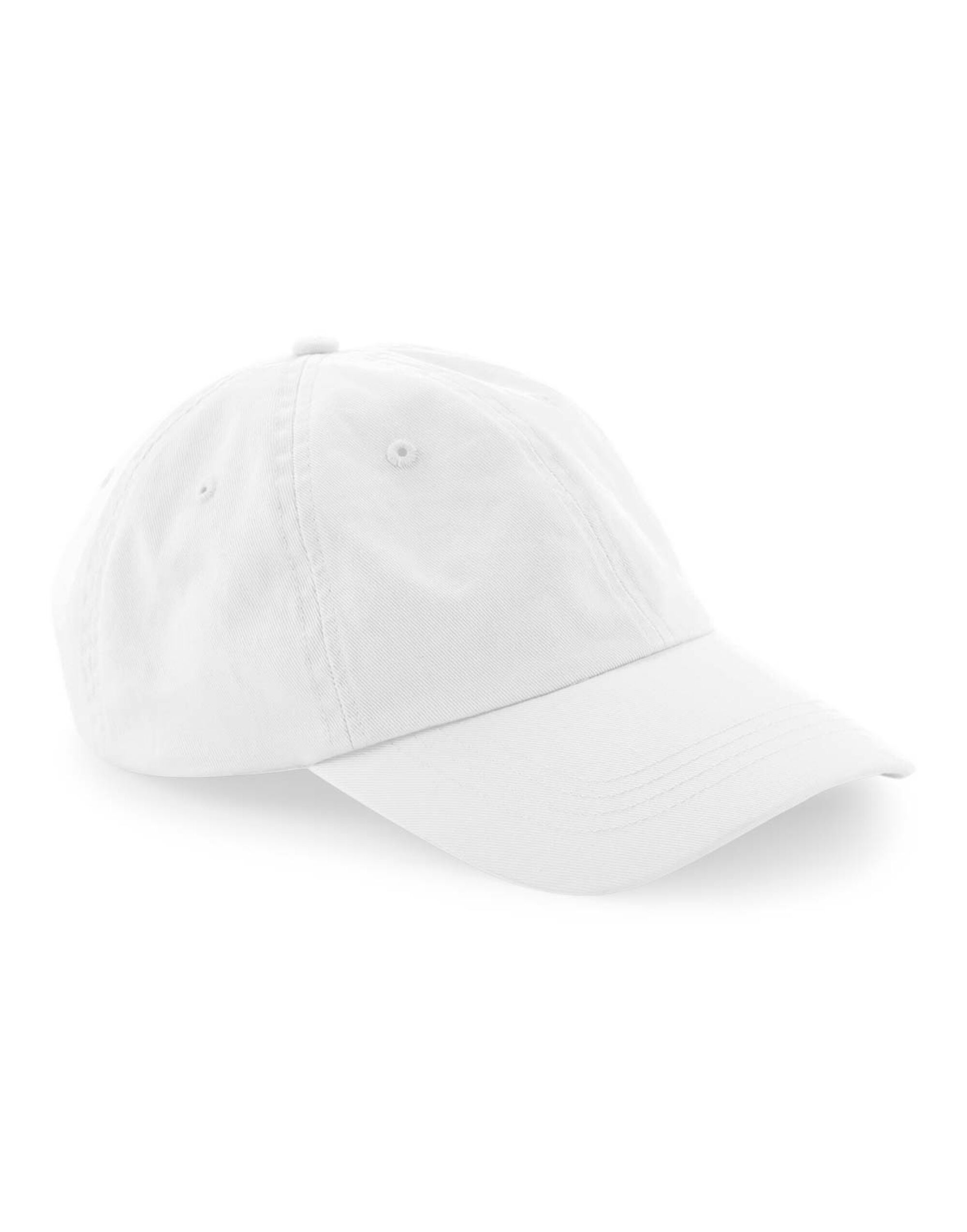 B652N Organic Cotton 6 Panel Dad Cap White