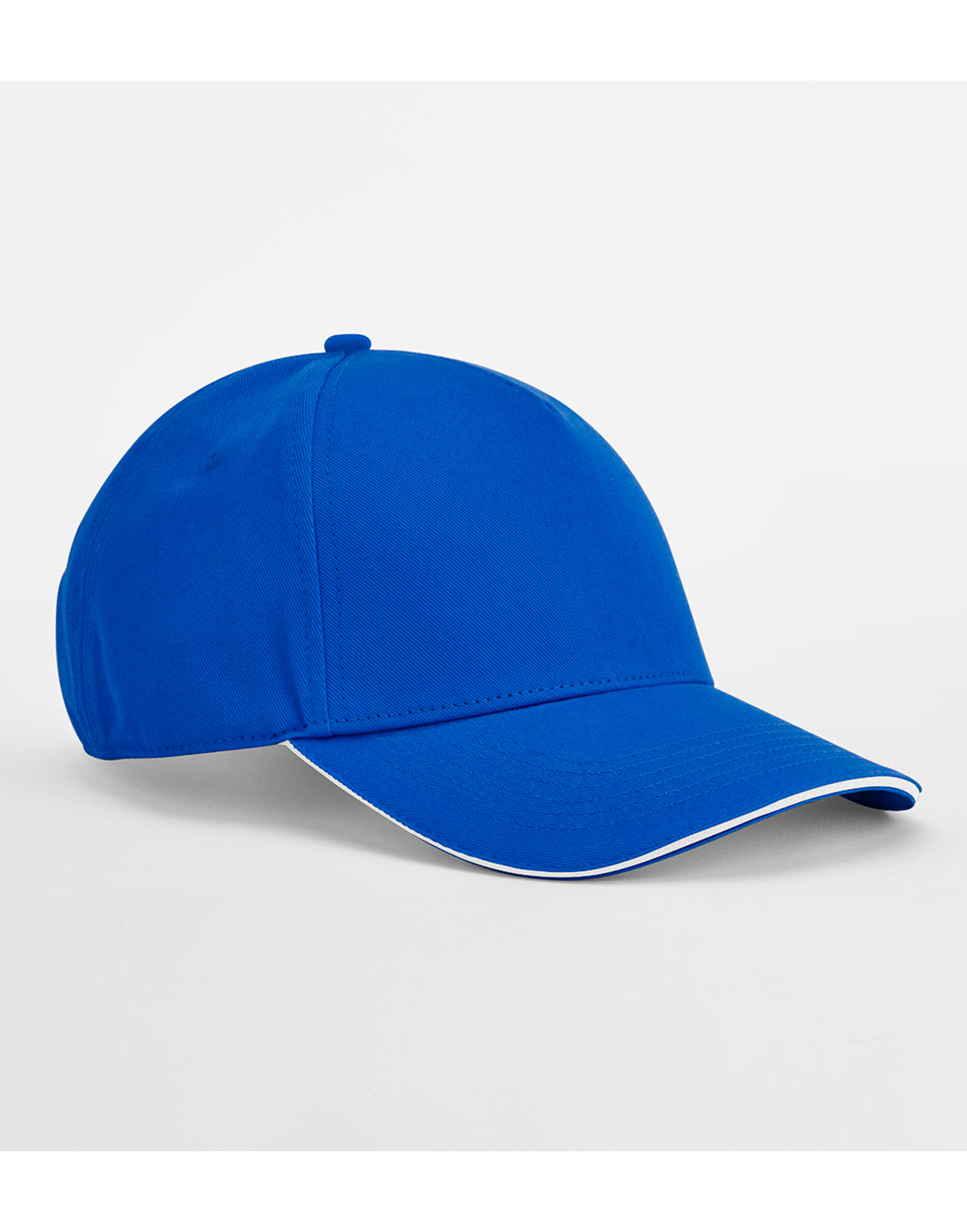 B825C EarthAware® Classic Organic Cotton 5 Panel Cap Bright Royal/White