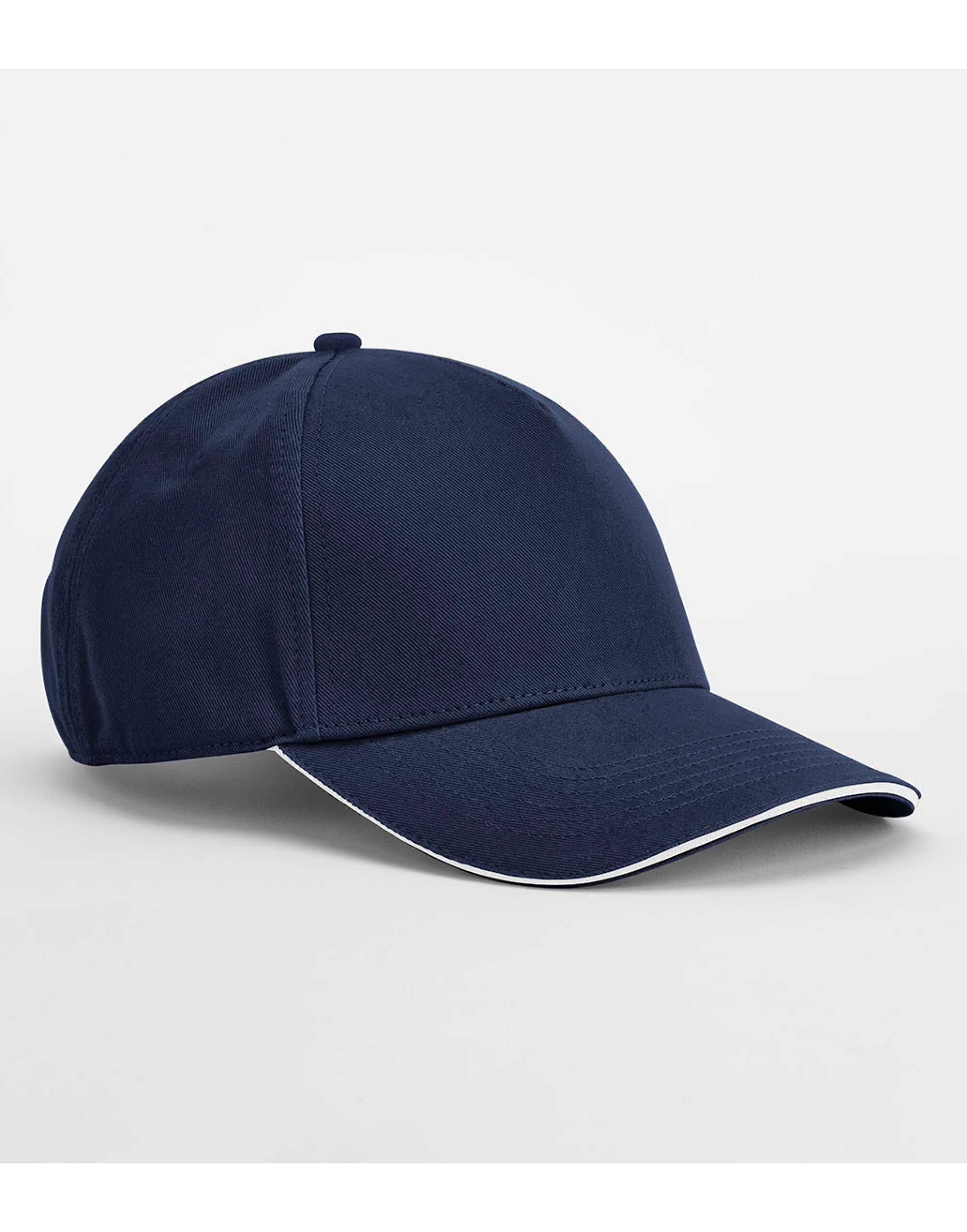 B825C EarthAware® Classic Organic Cotton 5 Panel Cap French Navy/White
