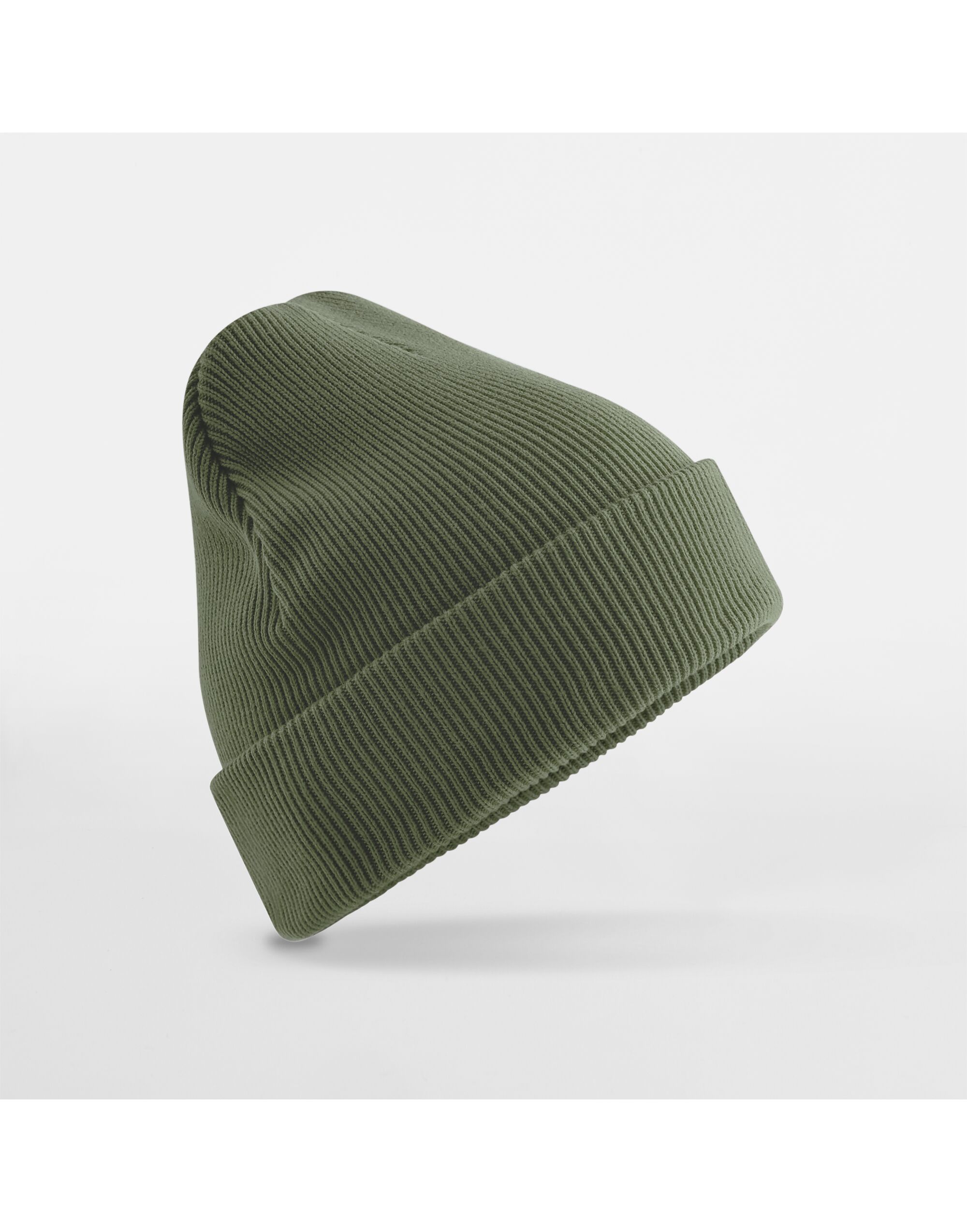 B830N Organic Cotton Original Cuffed Beanie Olive Green