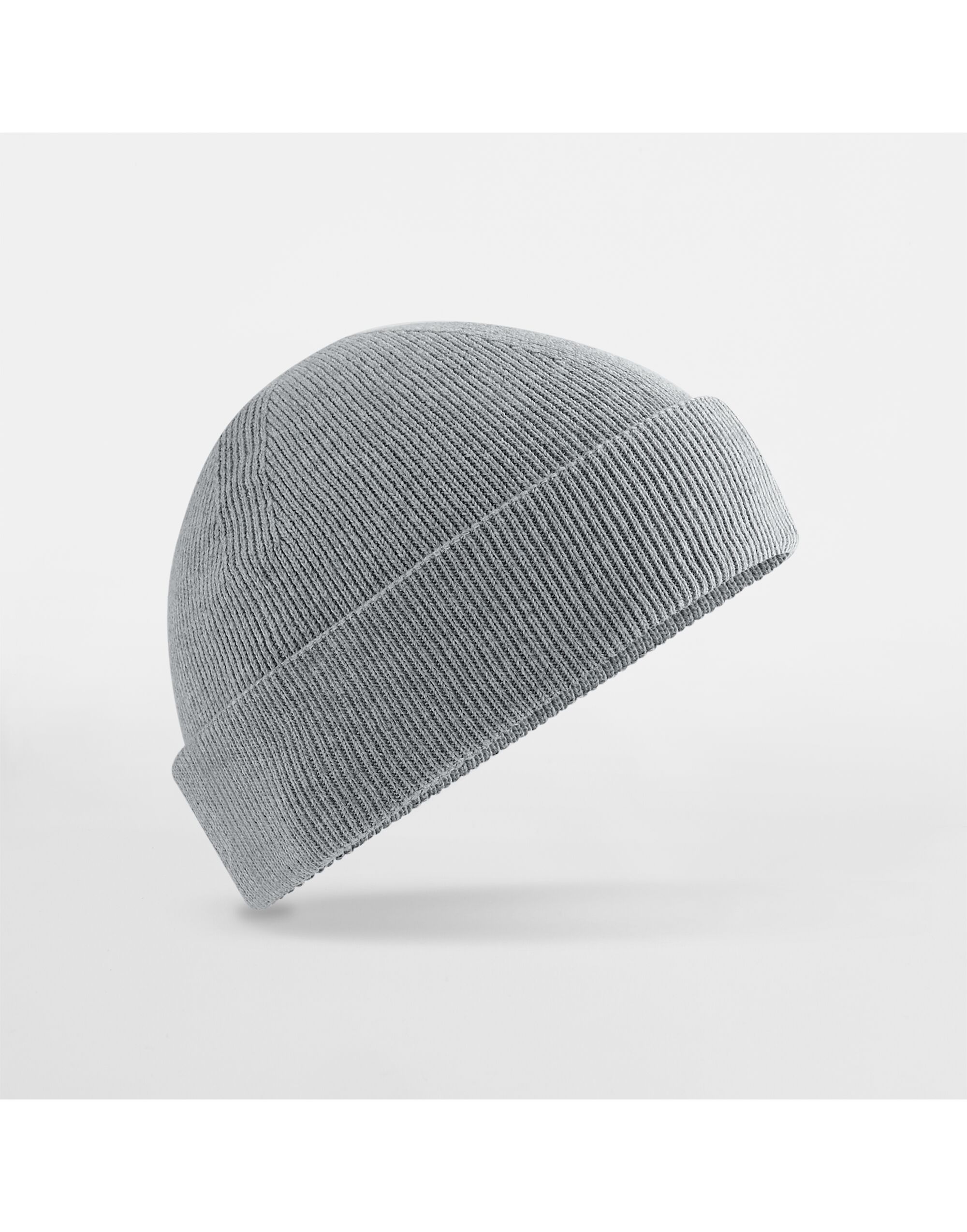 B832N Organic Cotton Fisherman Beanie Ash Grey