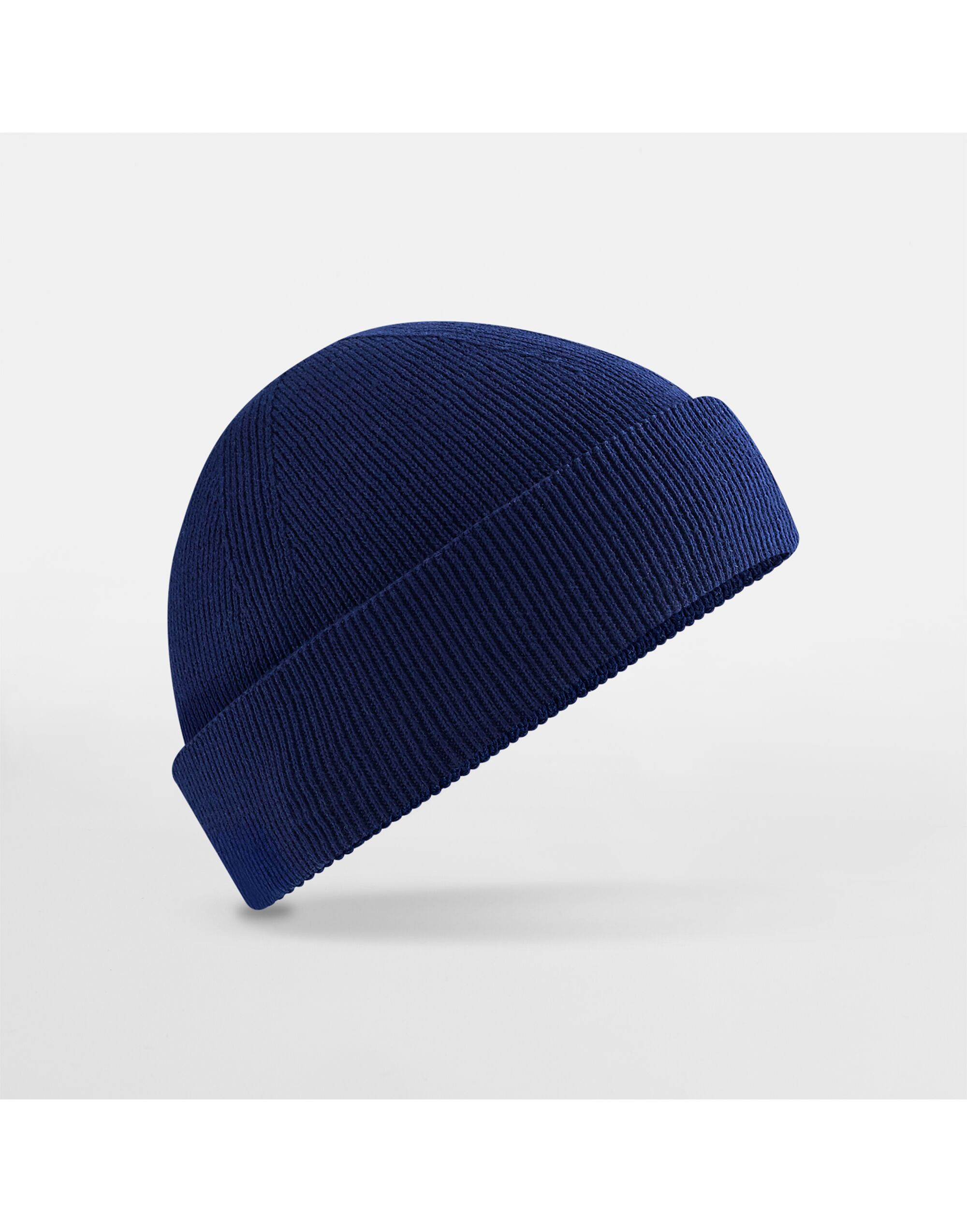 B832N Organic Cotton Fisherman Beanie Oxford Navy