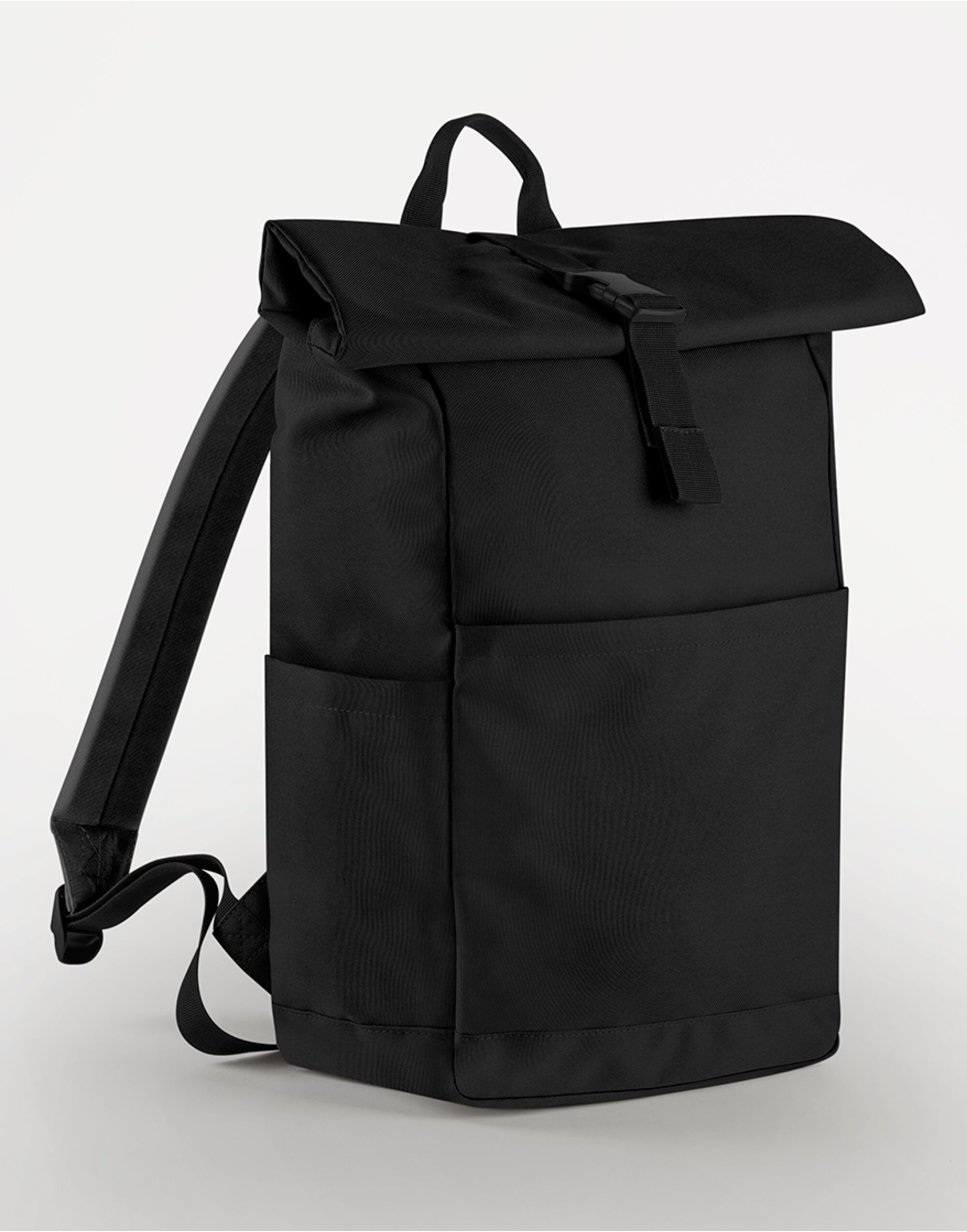 BG186 Premium Recycled Roll Top Backpack Black