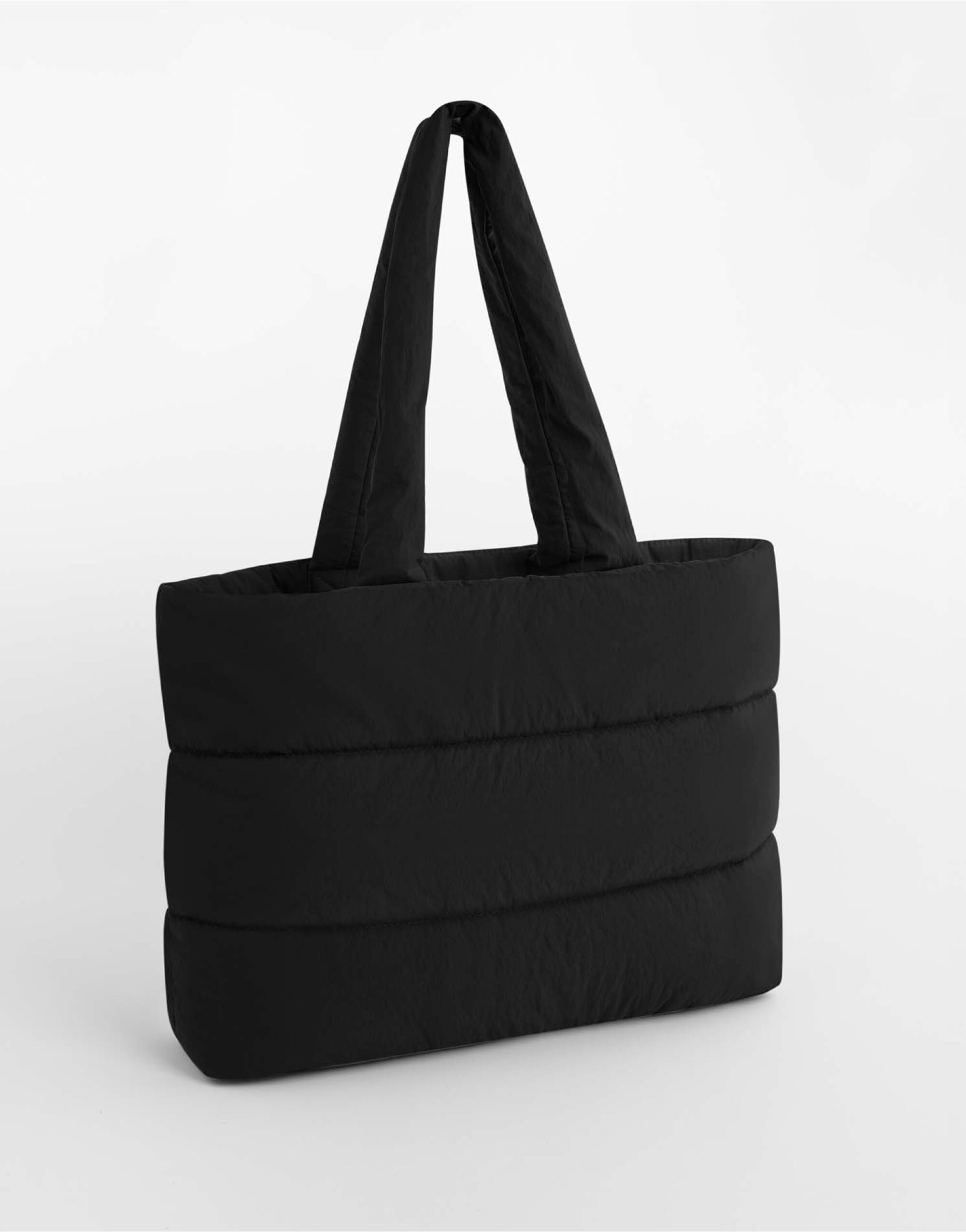BG701 Quilted Tote Bag Black