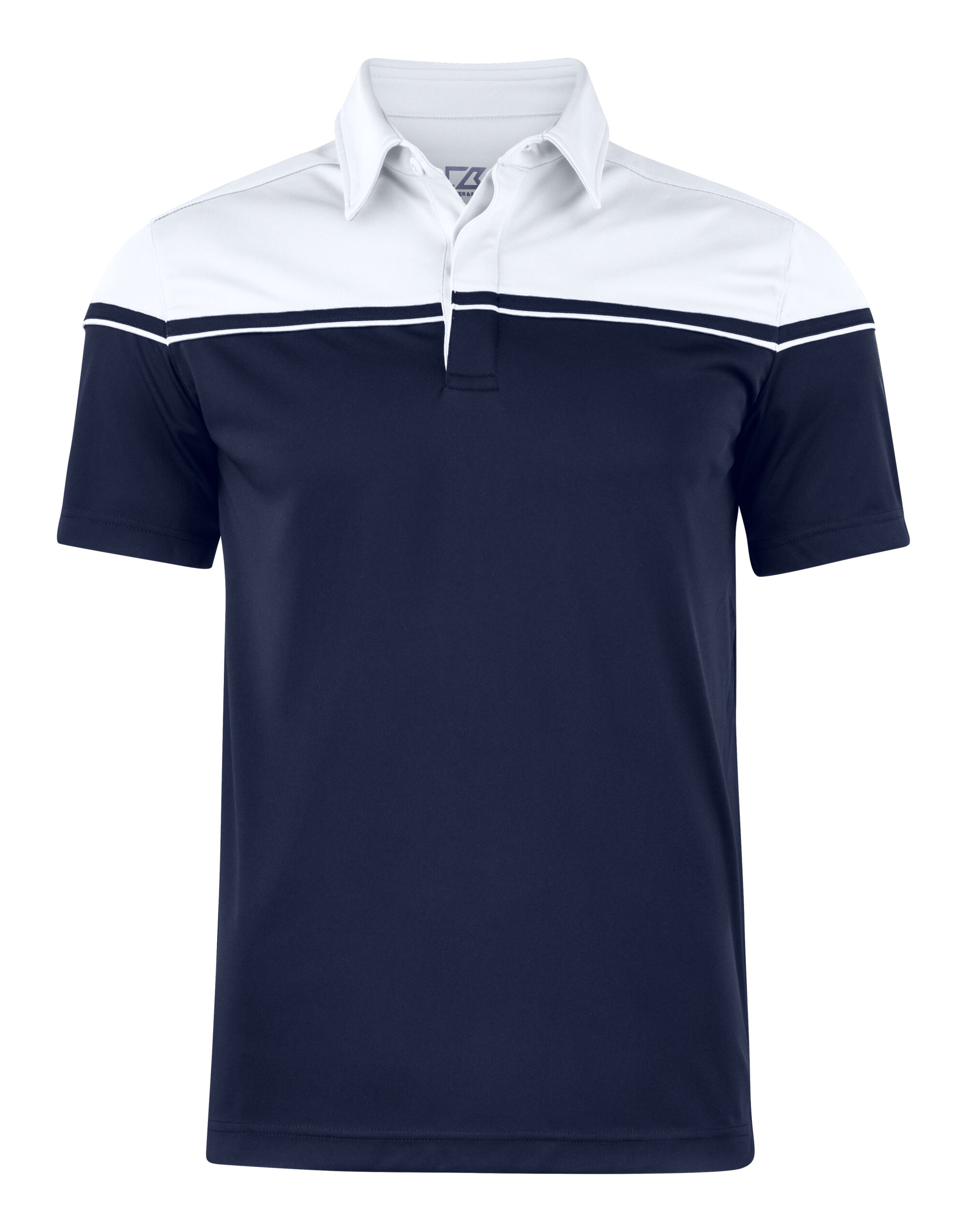 CB354428 Seabeck Polo Men Dark Navy/White
