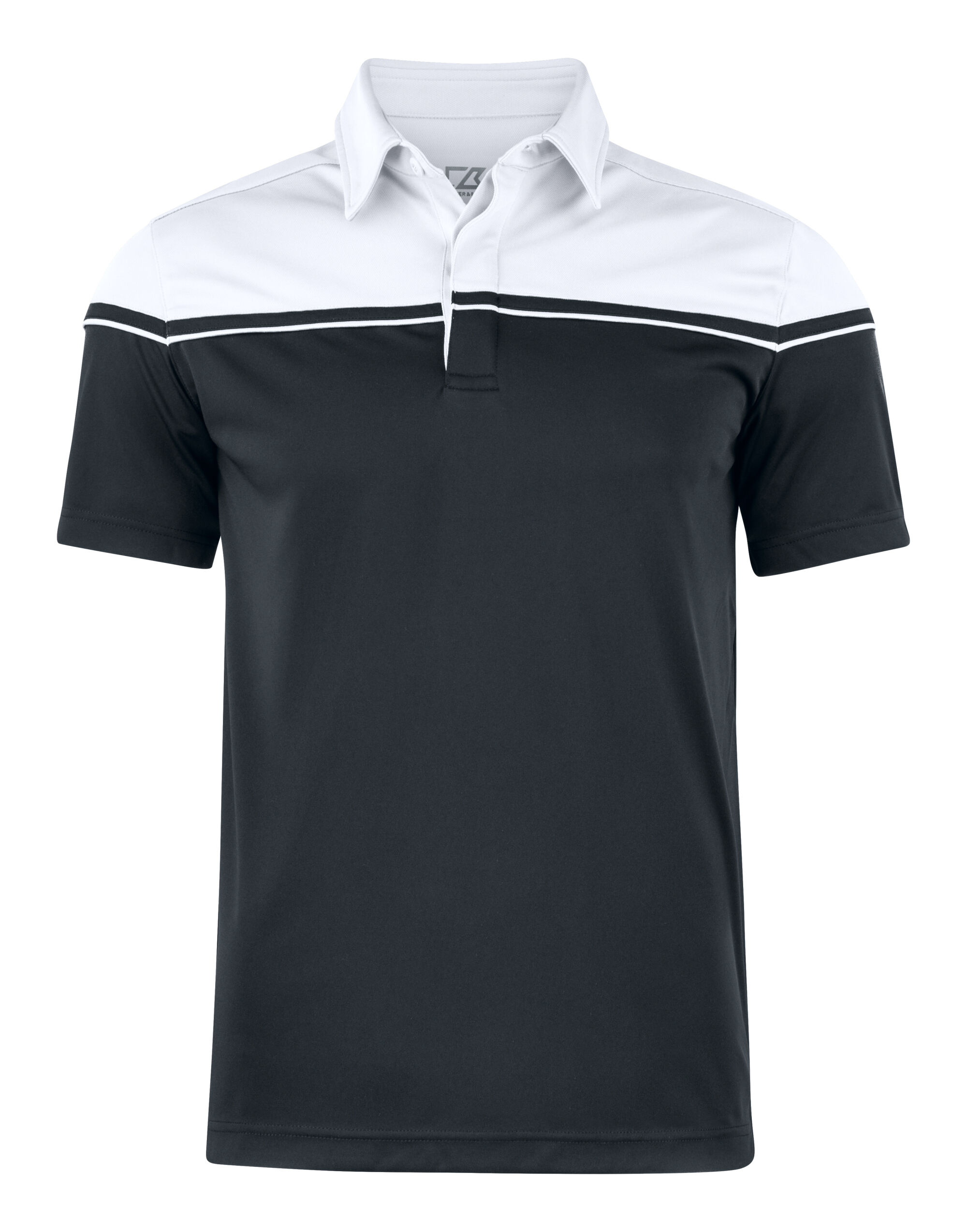 CB354428 Seabeck Polo Men Black/White