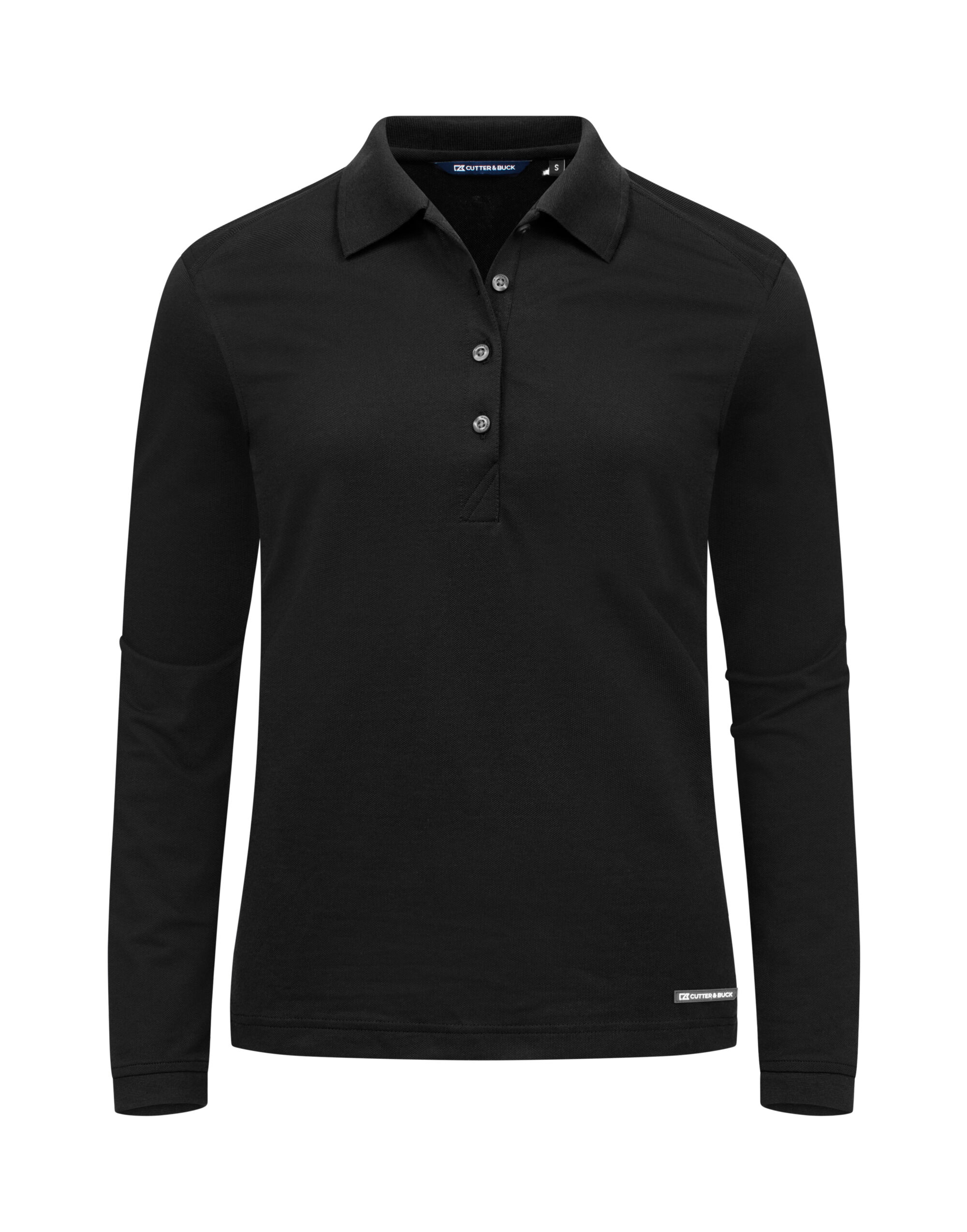 CB354439 Advantage Long Sleeve Polo Women Black