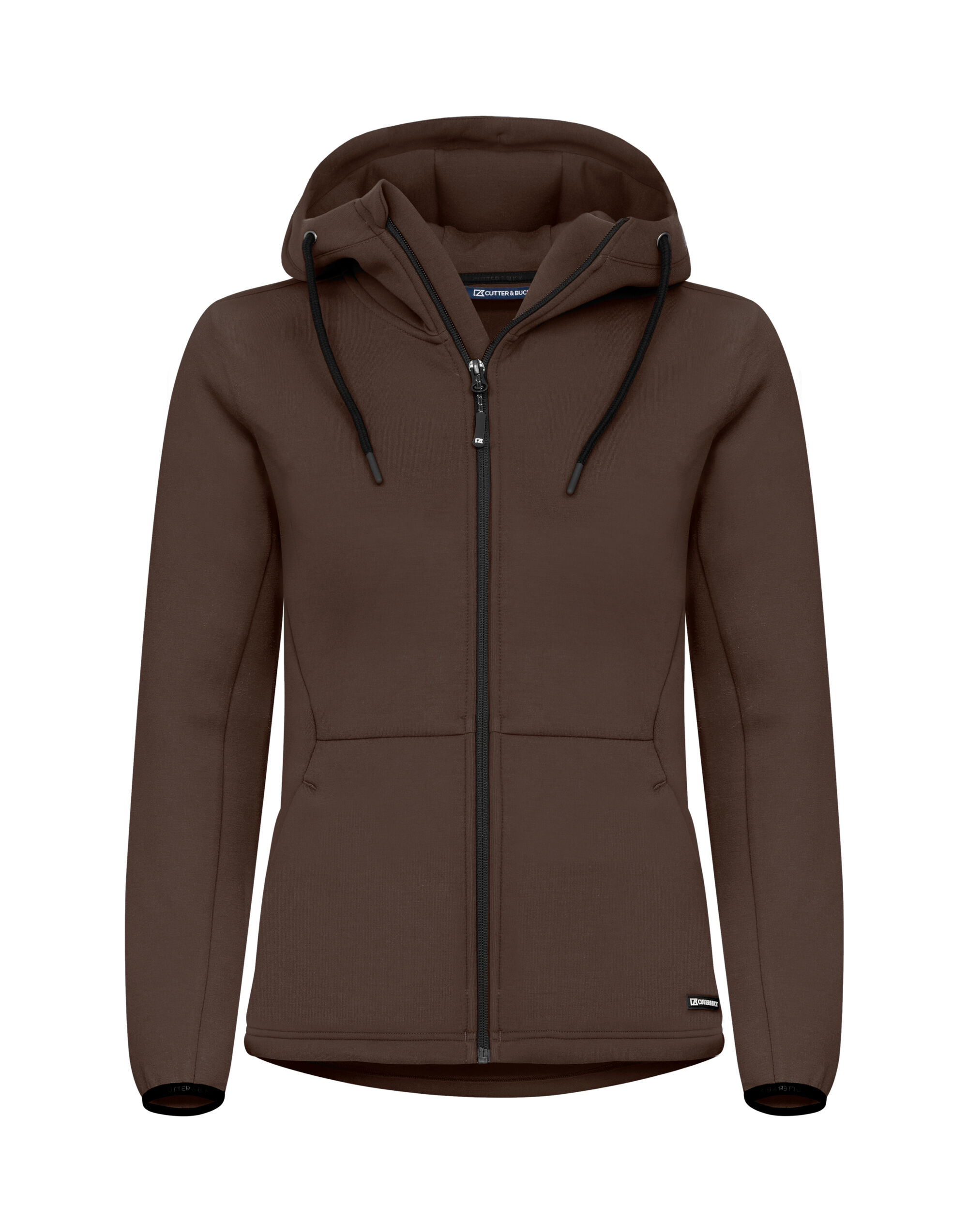 CB358419 Pemberton Hood Full Zip Women Dark Mocca