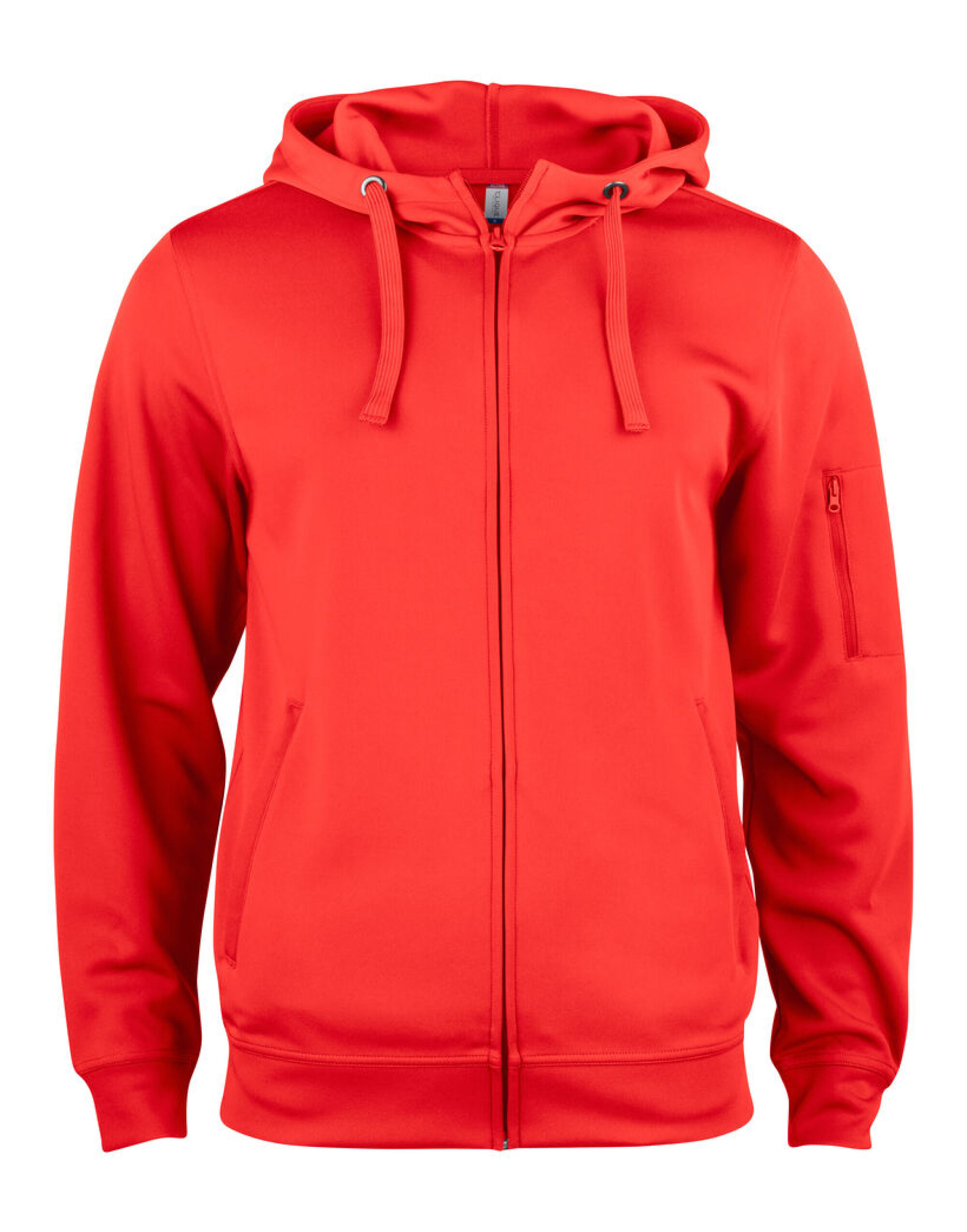 CQ021014 Basic Active Full Zip Hoody 		_x000D_ Red