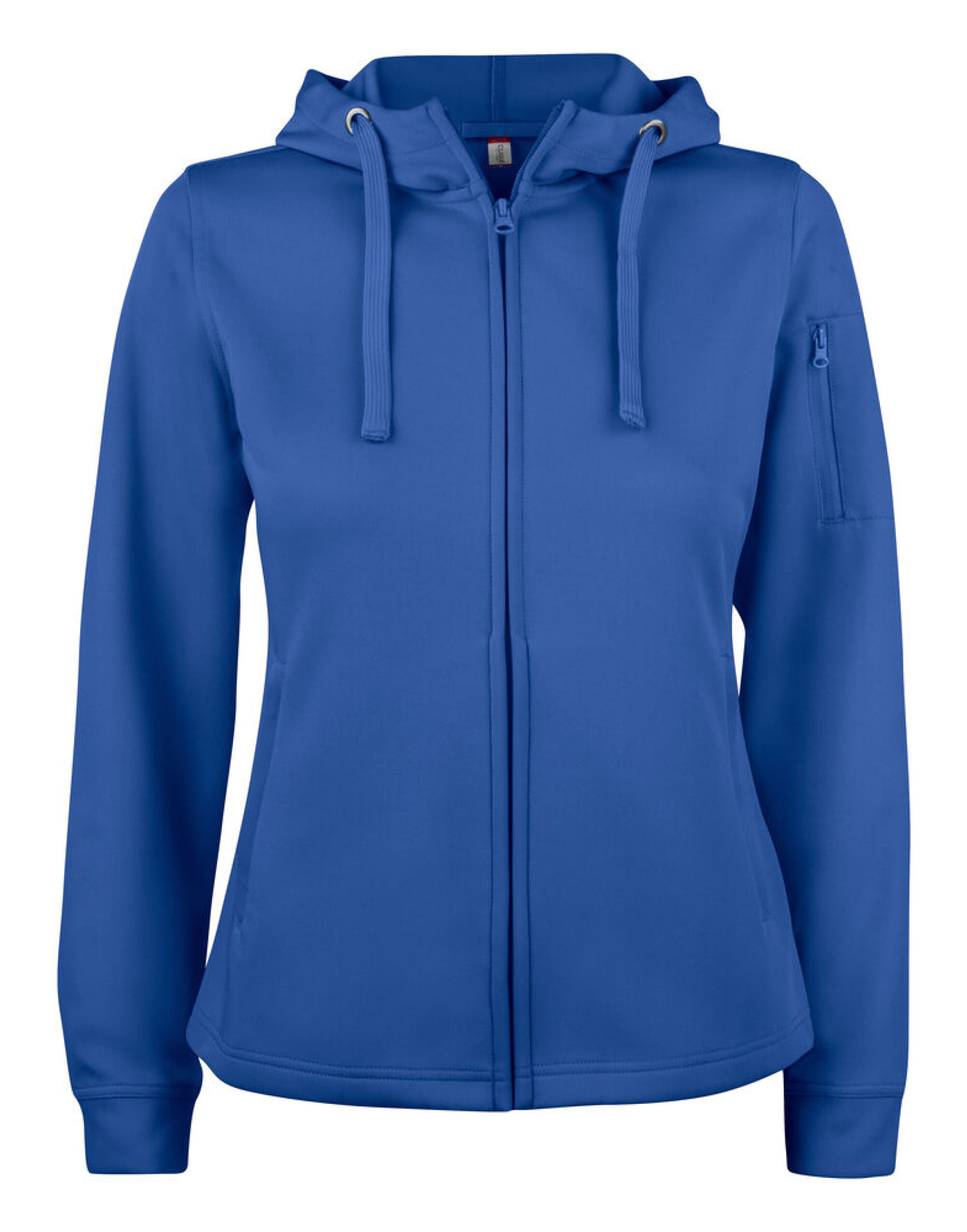 CQ021015 Ladies Basic Active Full Zip Hoody Royal Blue