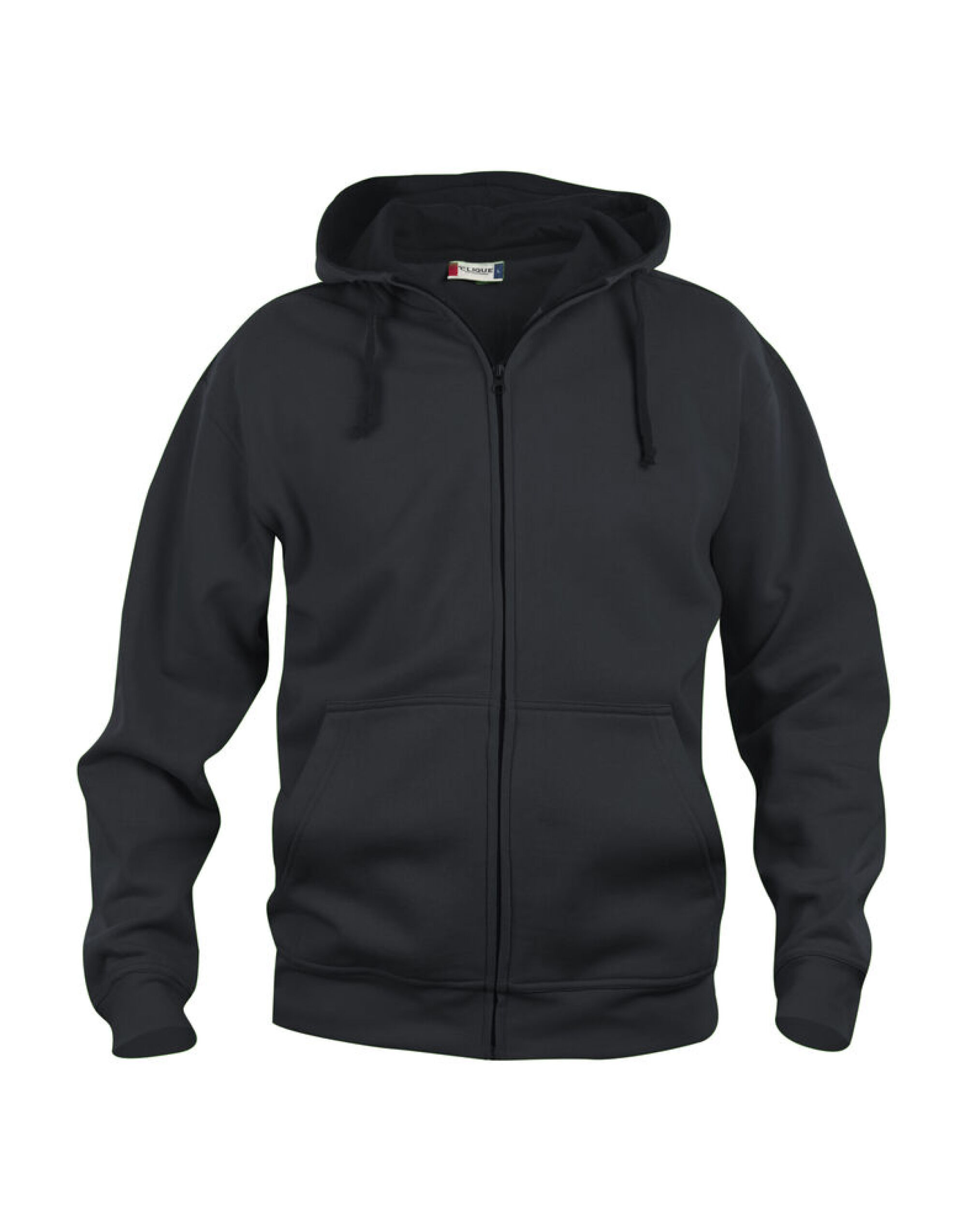 CQ021034 Men's Basic Hoody Full Zip Black