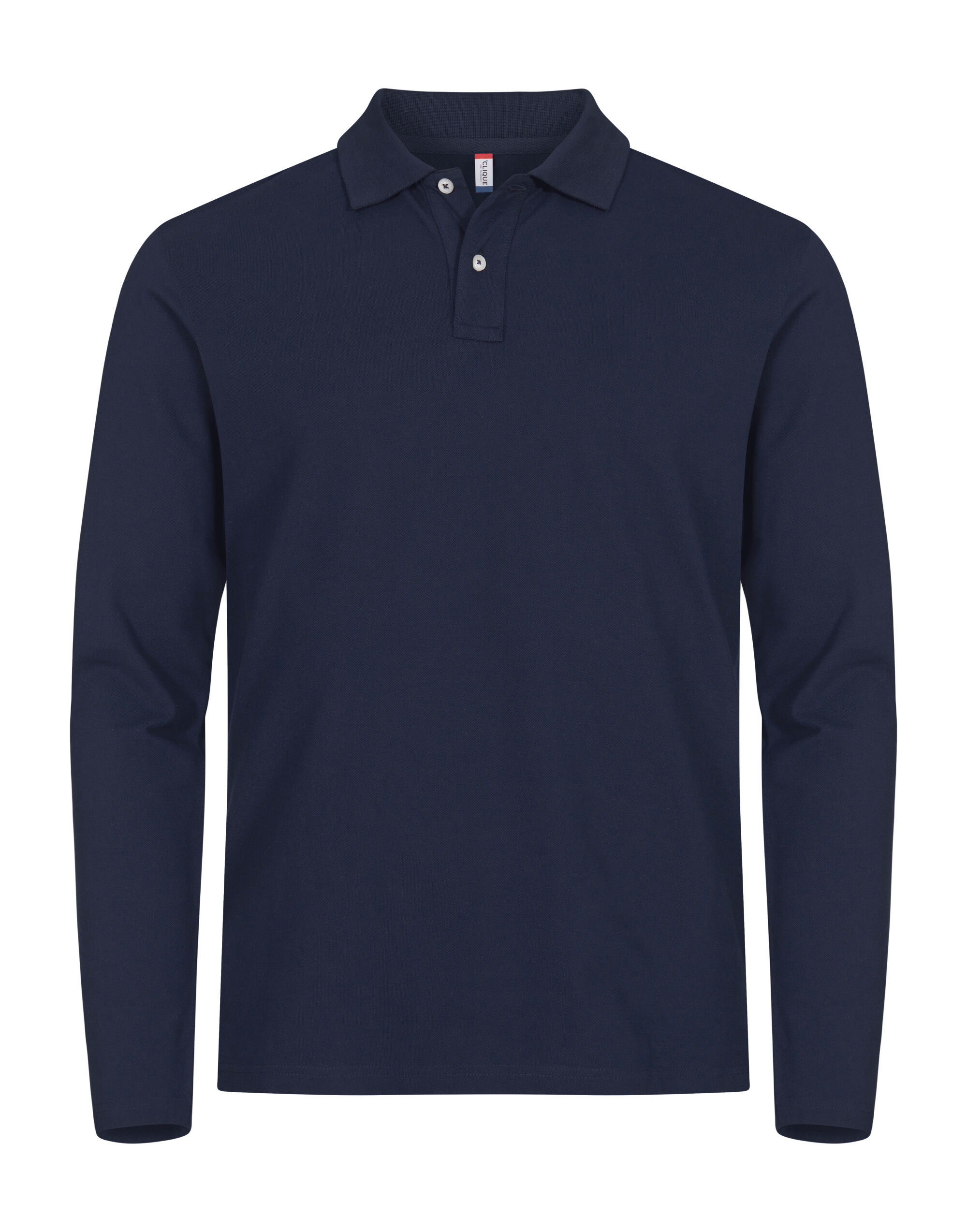 CQ028262 Stretch Premium Polo L/S Dark Navy
