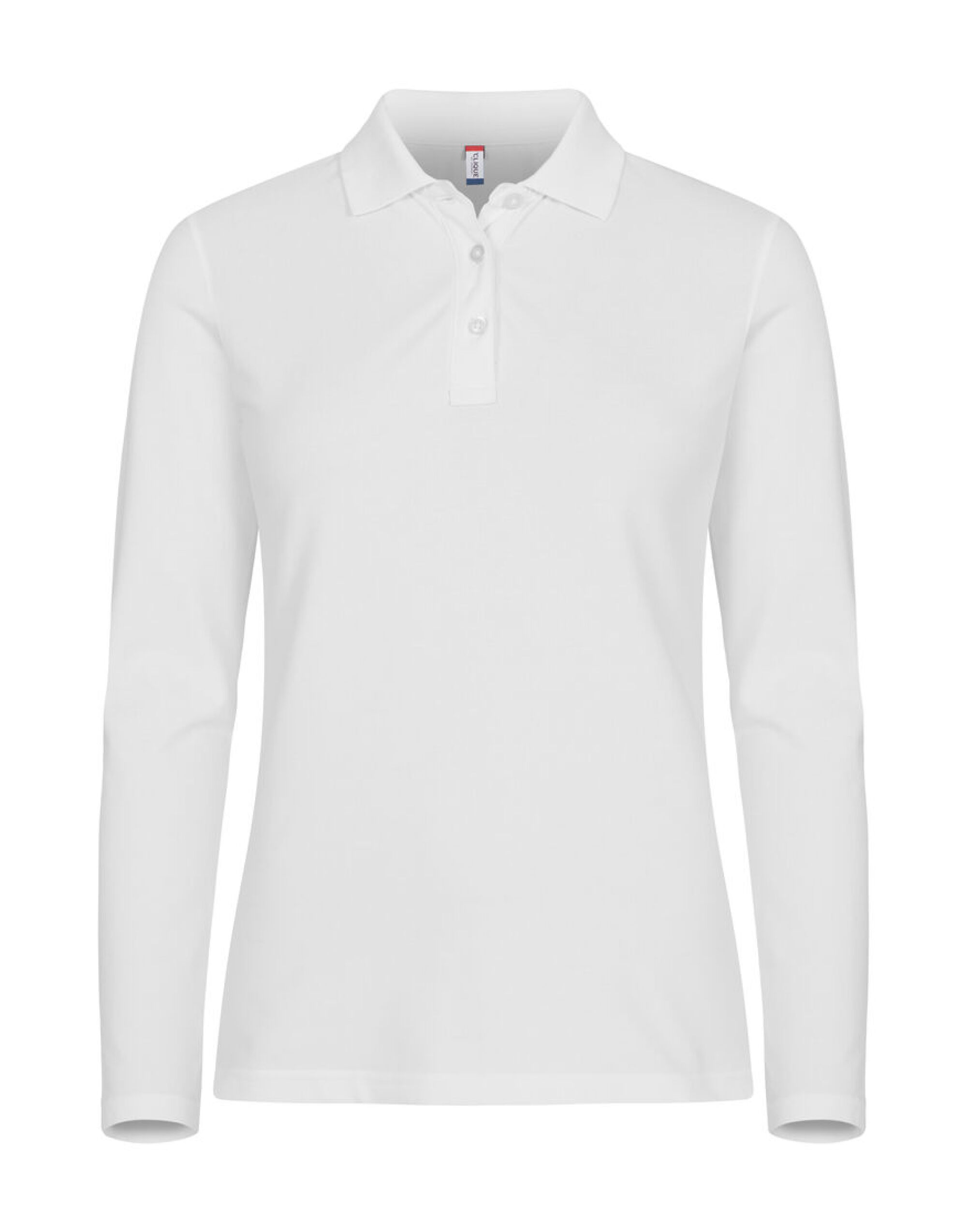 CQ028263 Ladies Stretch Premium Polo L/S White