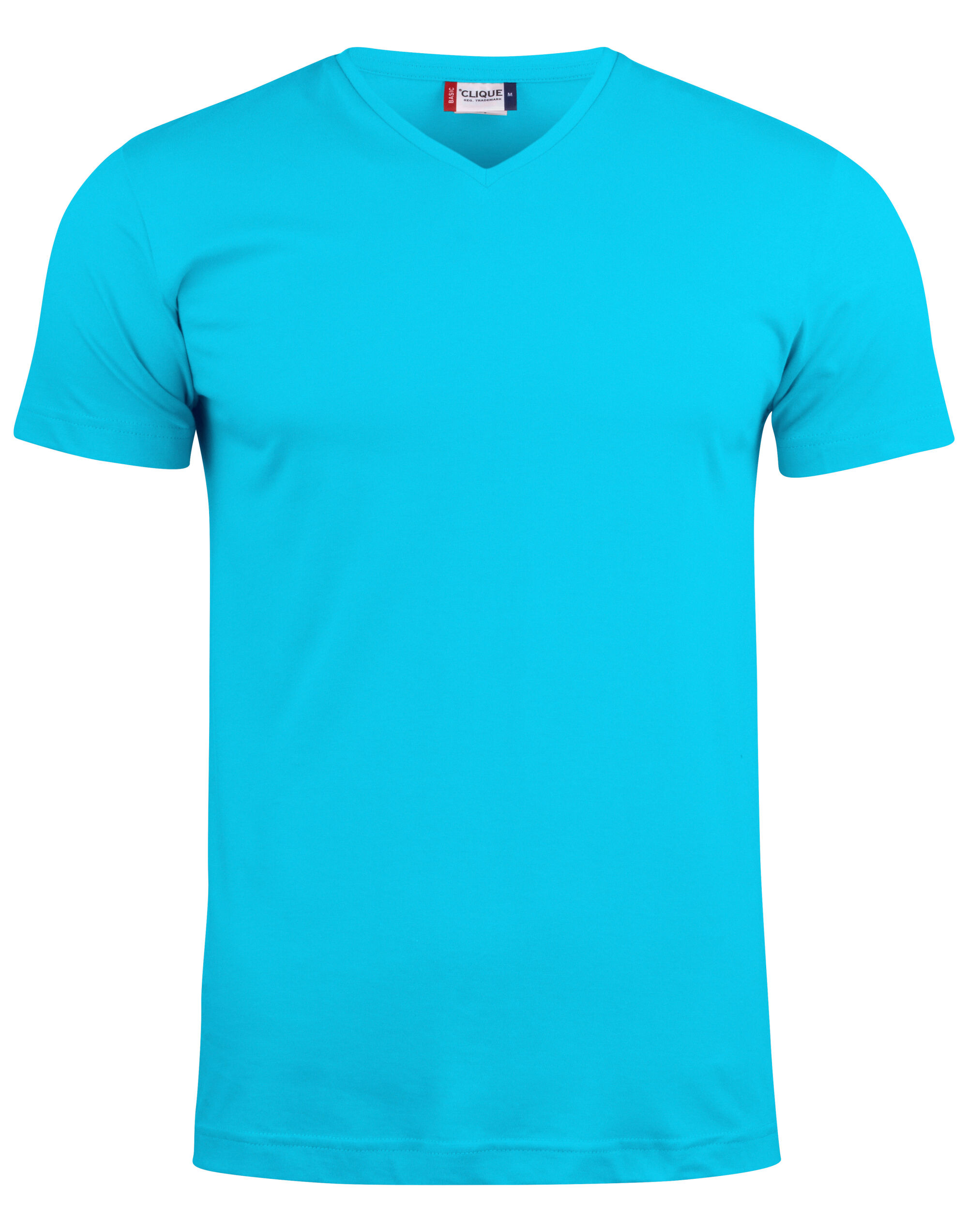 CQ029035 Basic-T V-neck Turquoise