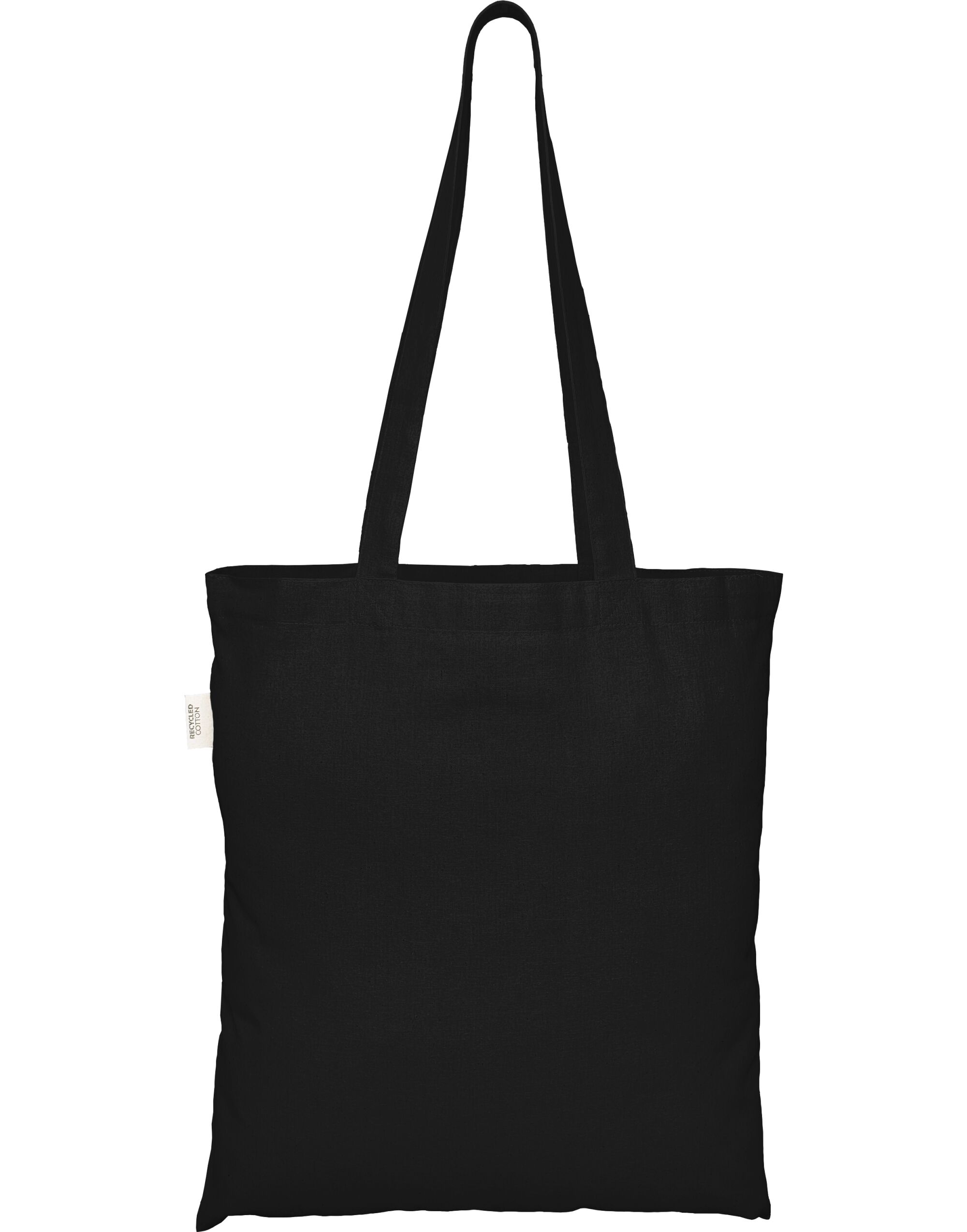 ECO001 100% Recycled Cotton Tote Bag Black