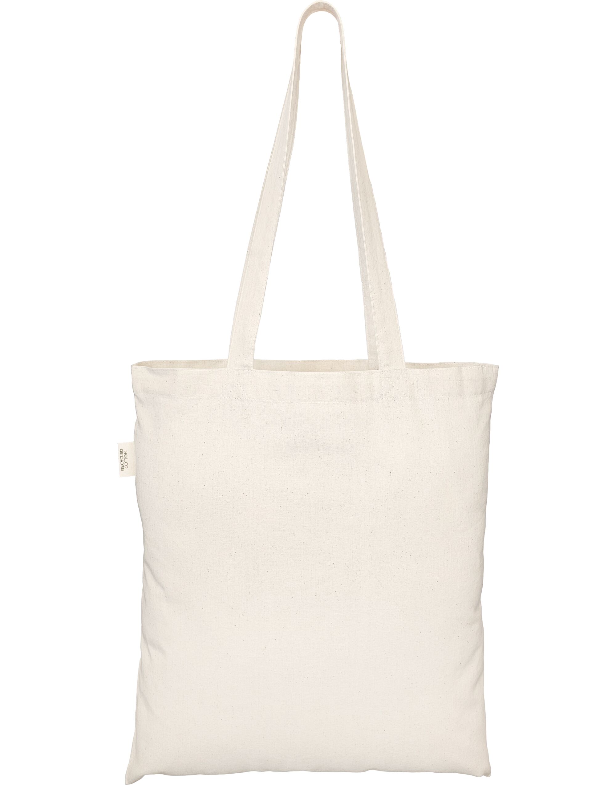 ECO001 100% Recycled Cotton Tote Bag Natural