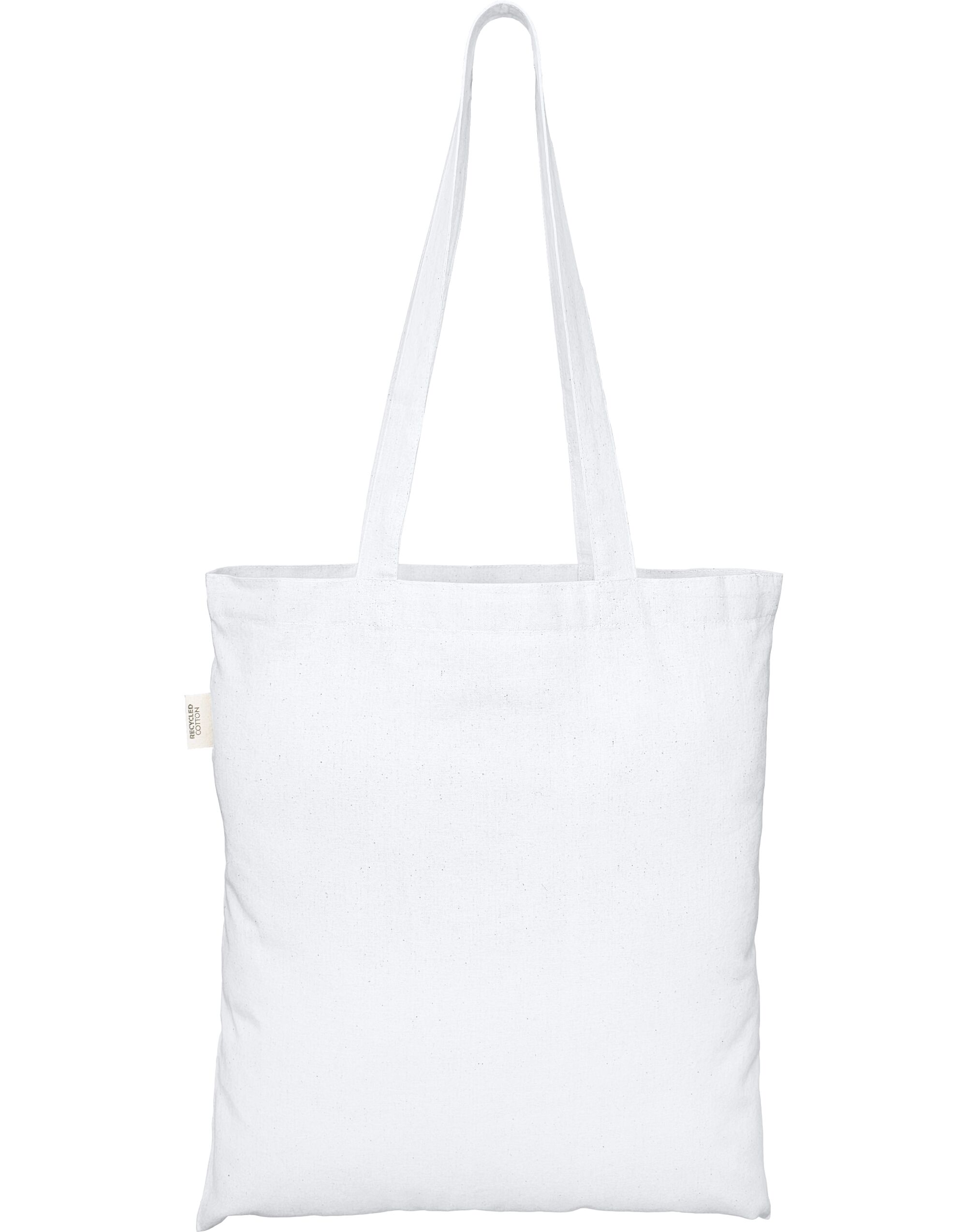 ECO001 100% Recycled Cotton Tote Bag White
