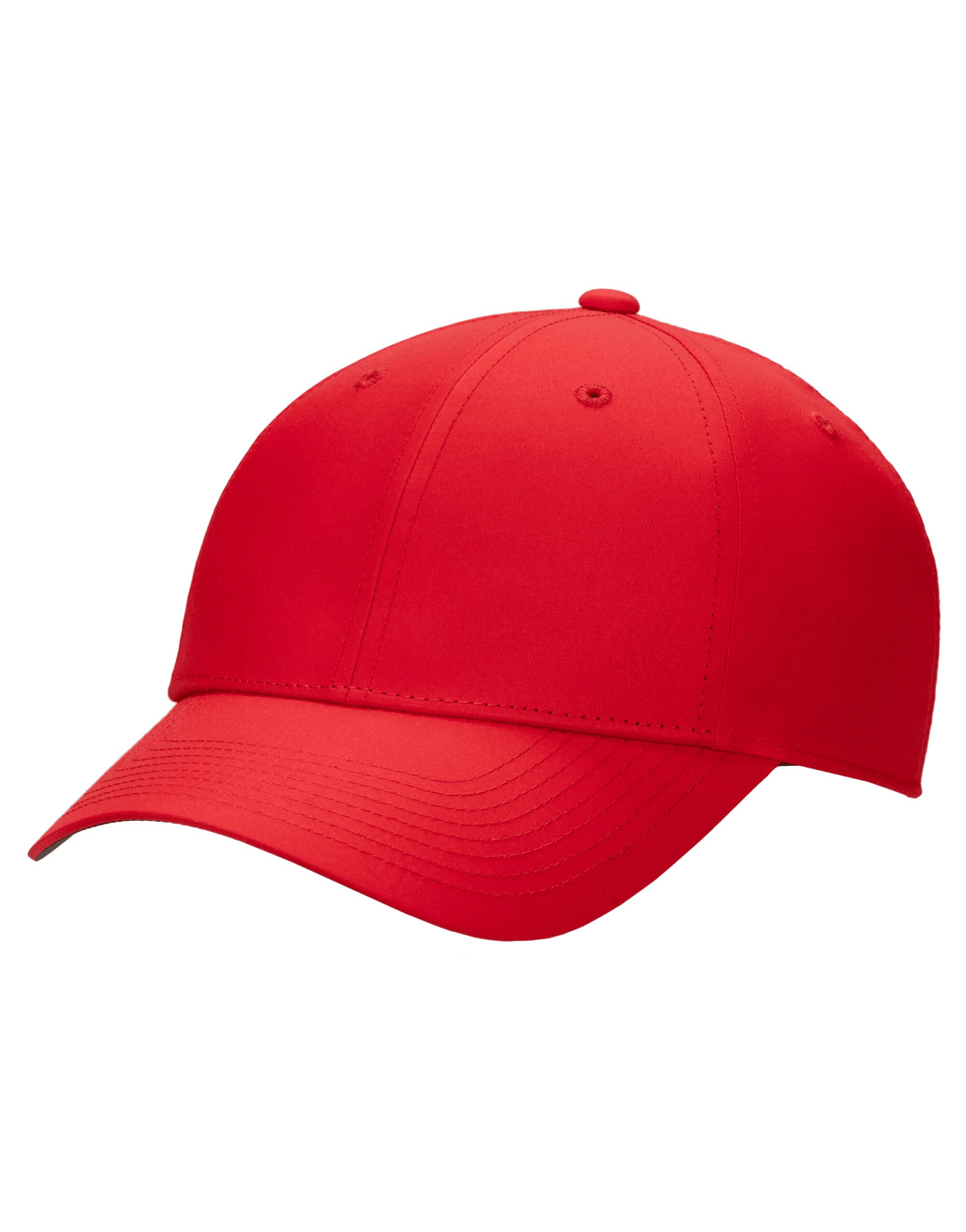 FB6452 Structured Blank Front Cap University Red/White