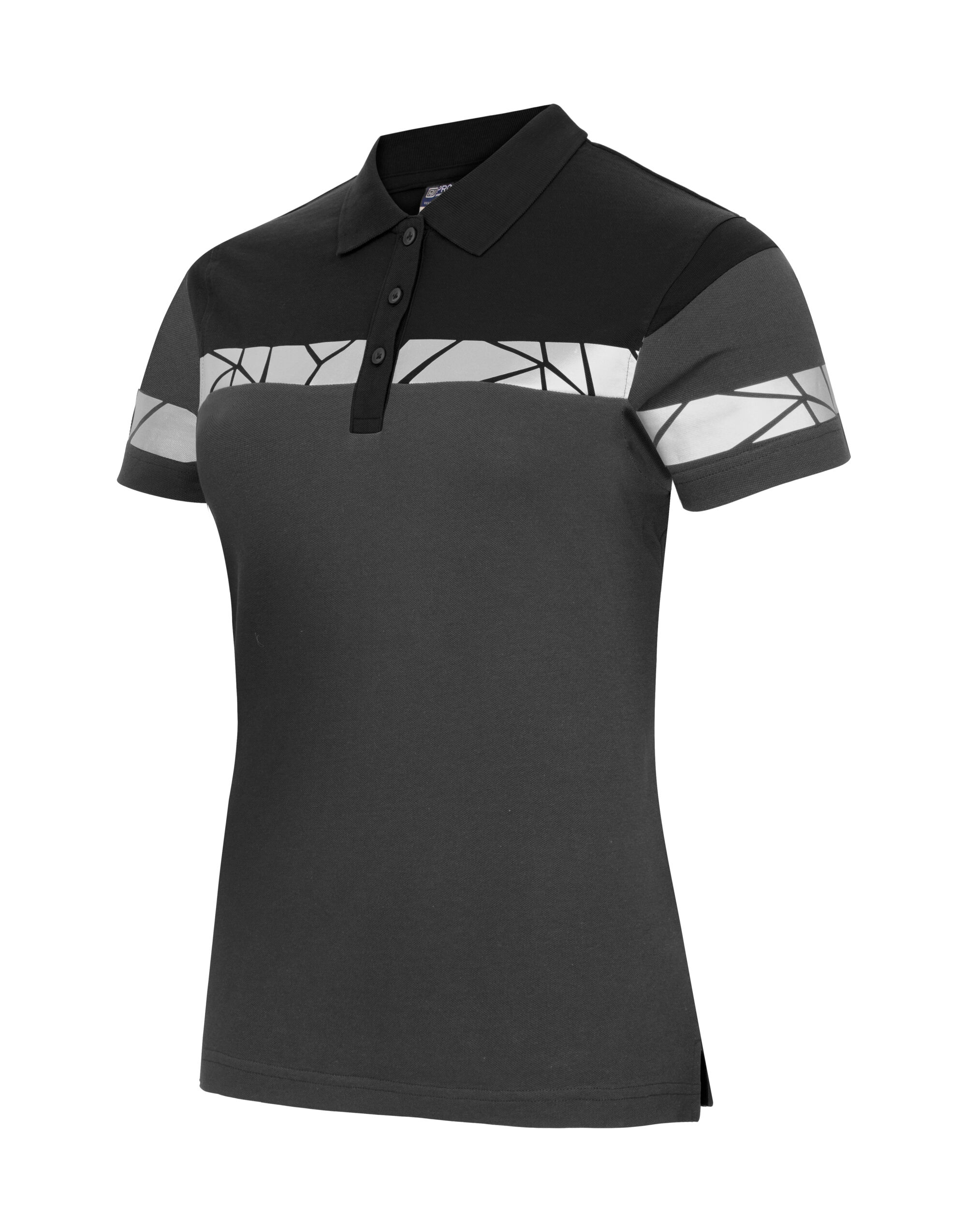 PJ647006 Progression 7006 Ladies Pique Grey/Black