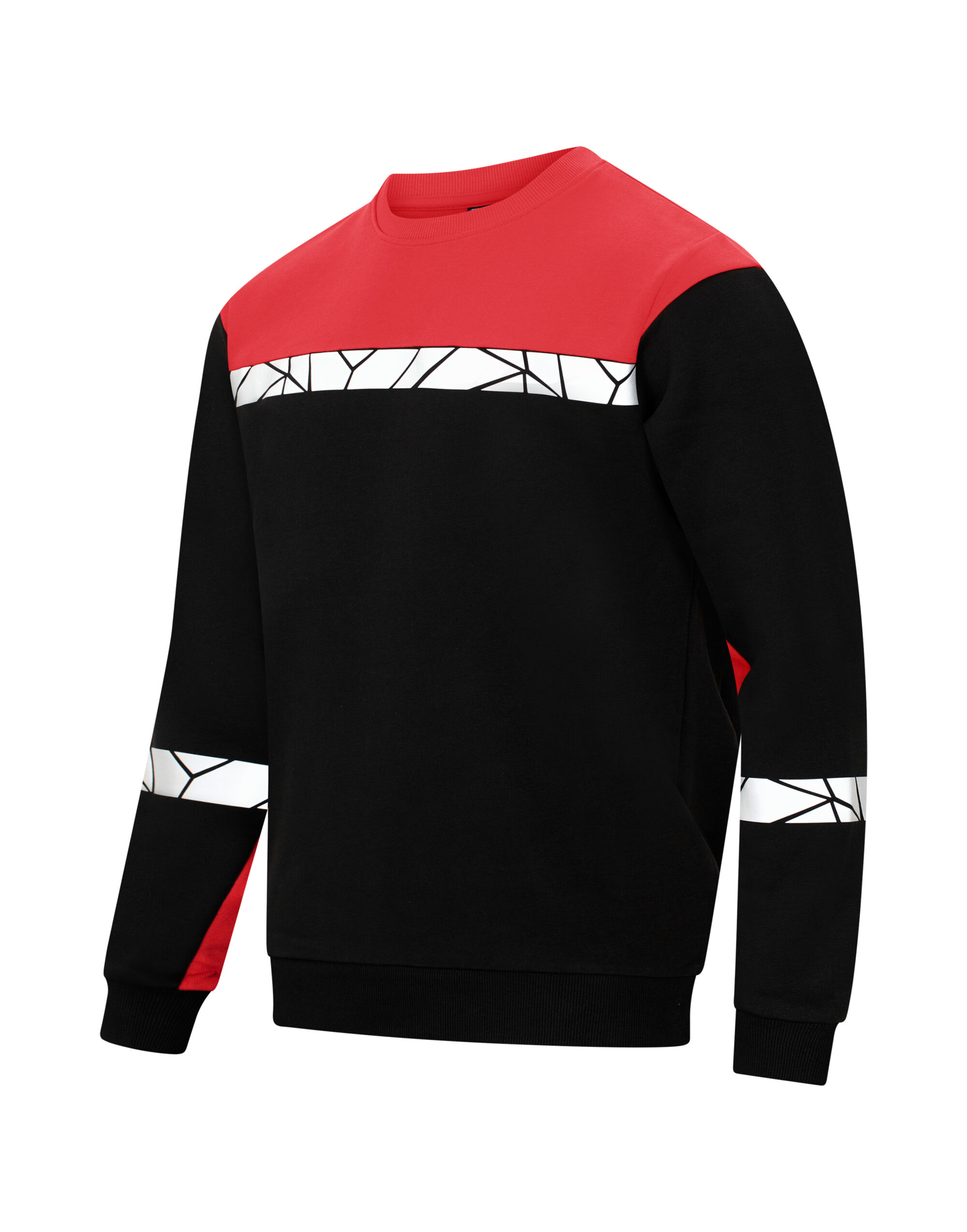 PJ647101 Progression 7101 Sweatshirt Black/Red