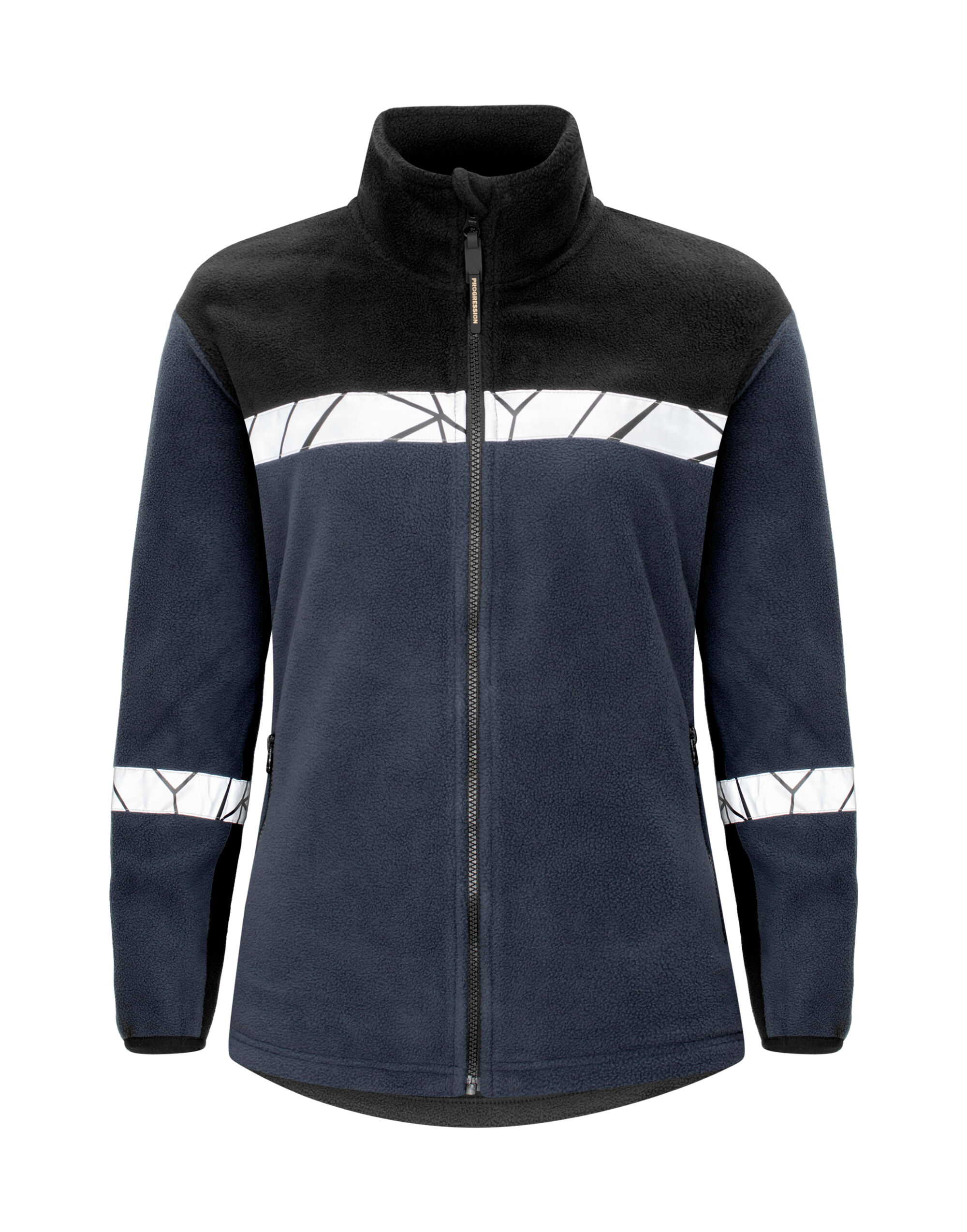 PJ647301 Progression 7301 Ladies Full Zip Fleece Navy/Black