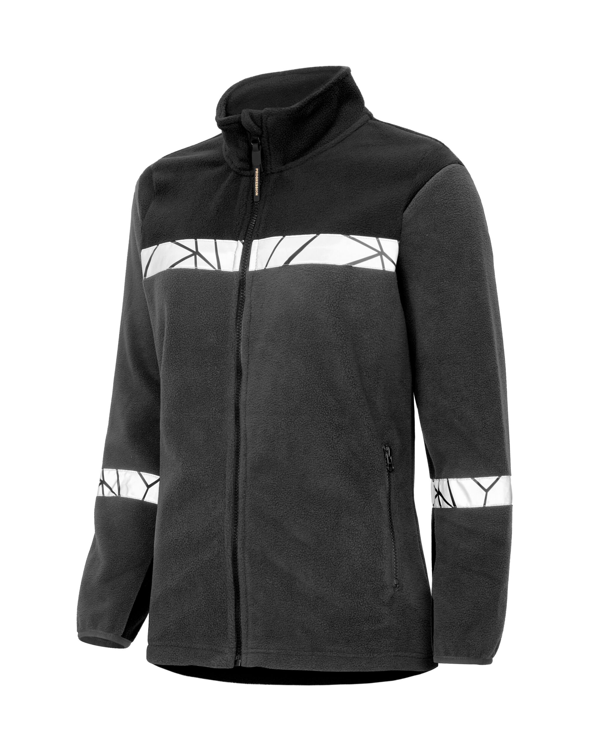PJ647301 Progression 7301 Ladies Full Zip Fleece Grey/Black
