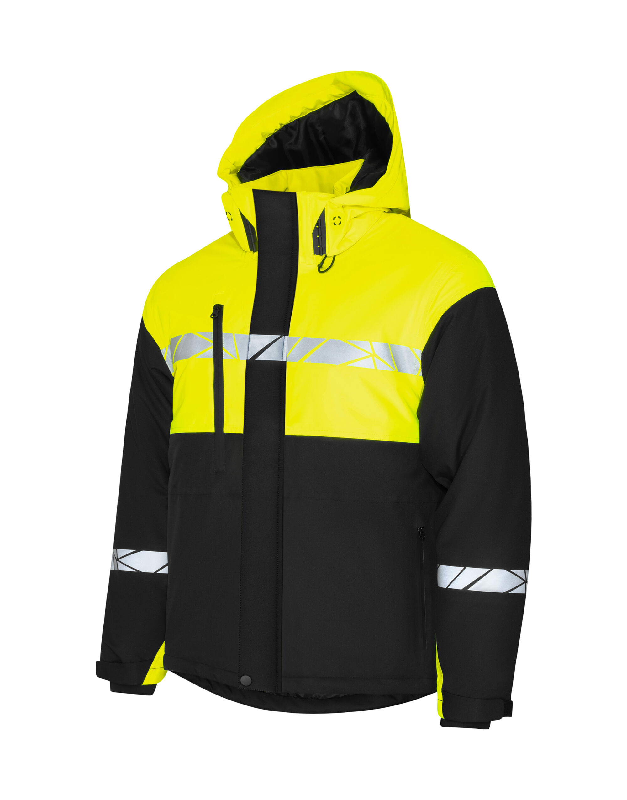 PJ647413 Progression 7413 Padded Softshell 		_x000D_ Black/Yellow