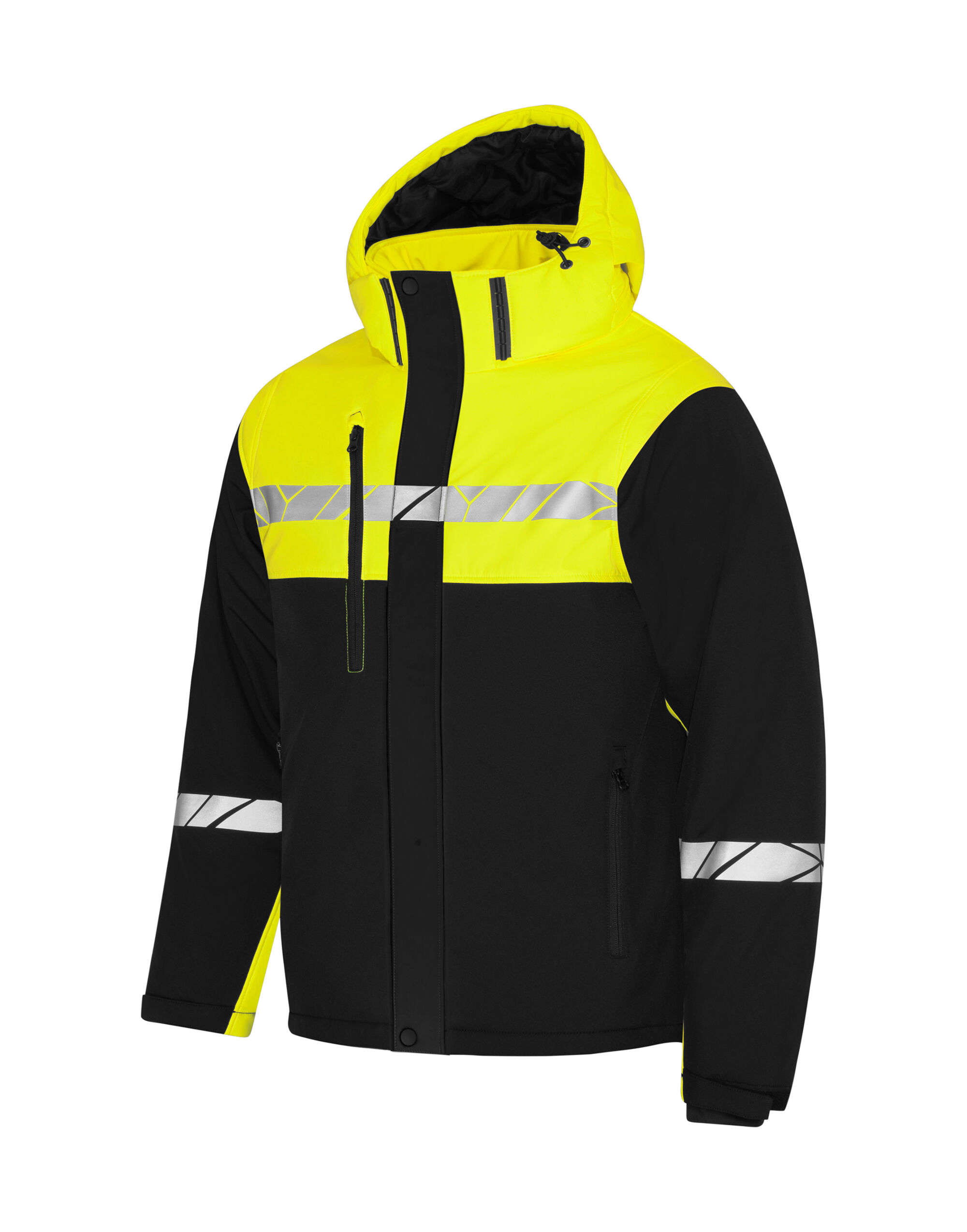 PJ647415 Progression 7415 Functional Padded Shell Jacket Black/Yellow